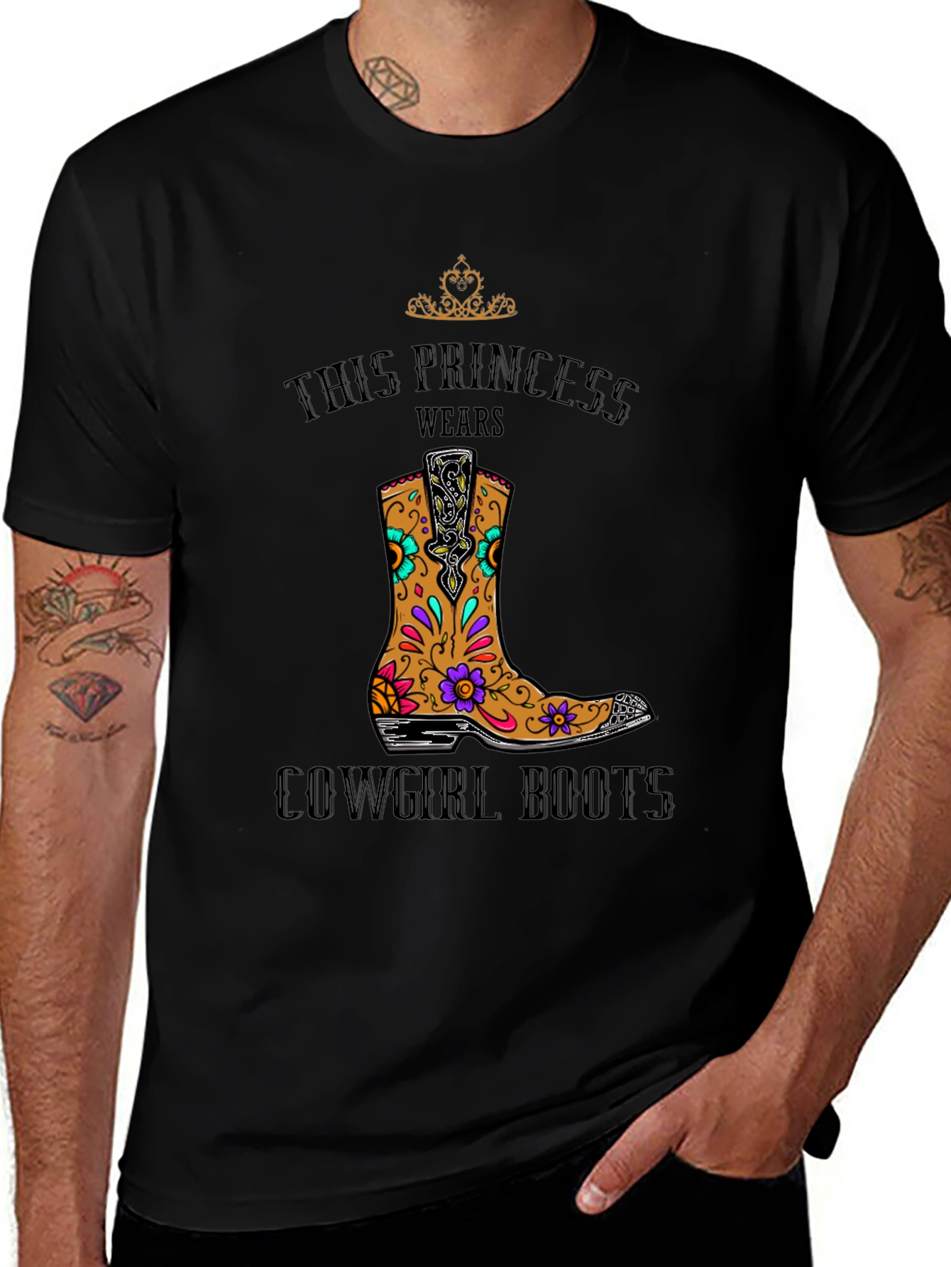 Princess Cowgirl Boots T-Shirt