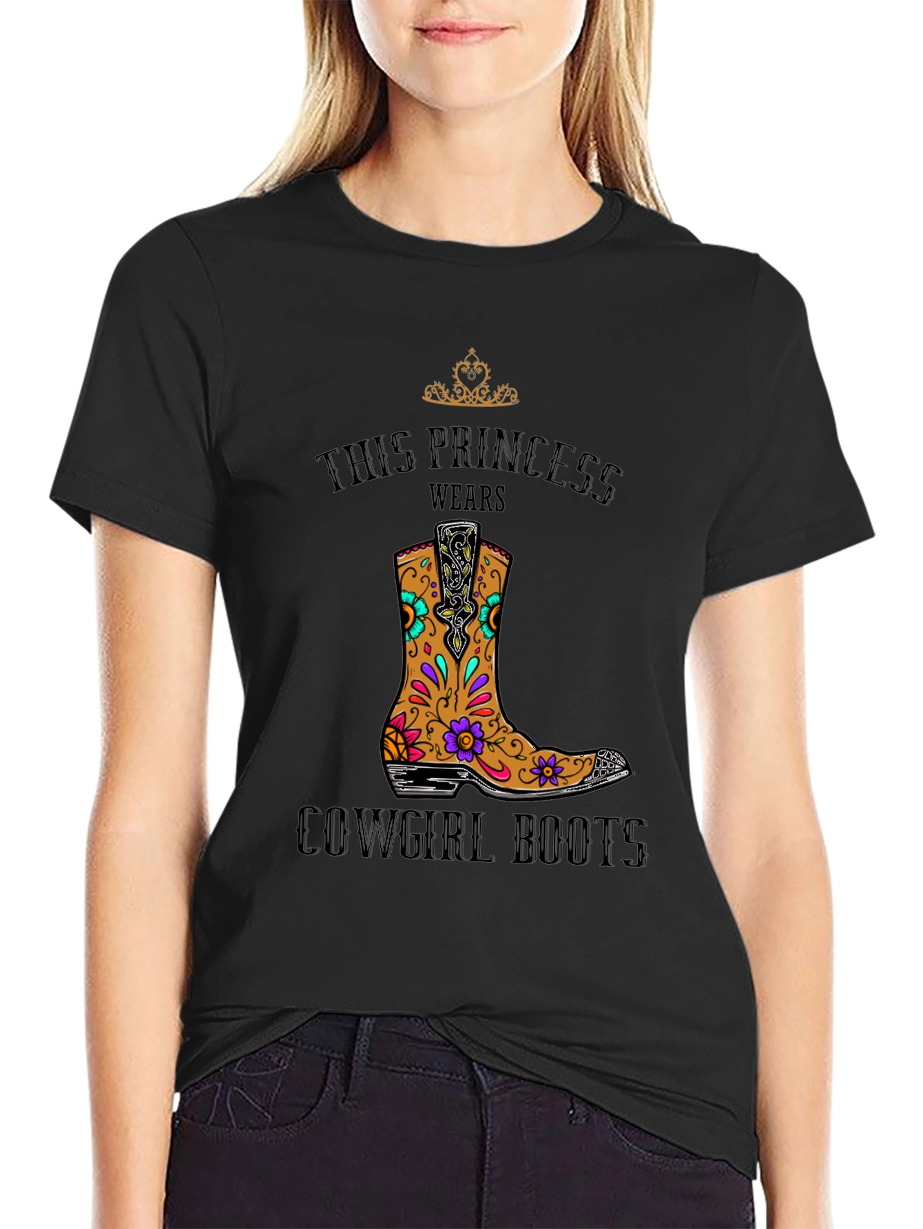 Princess Cowgirl Boots T-Shirt