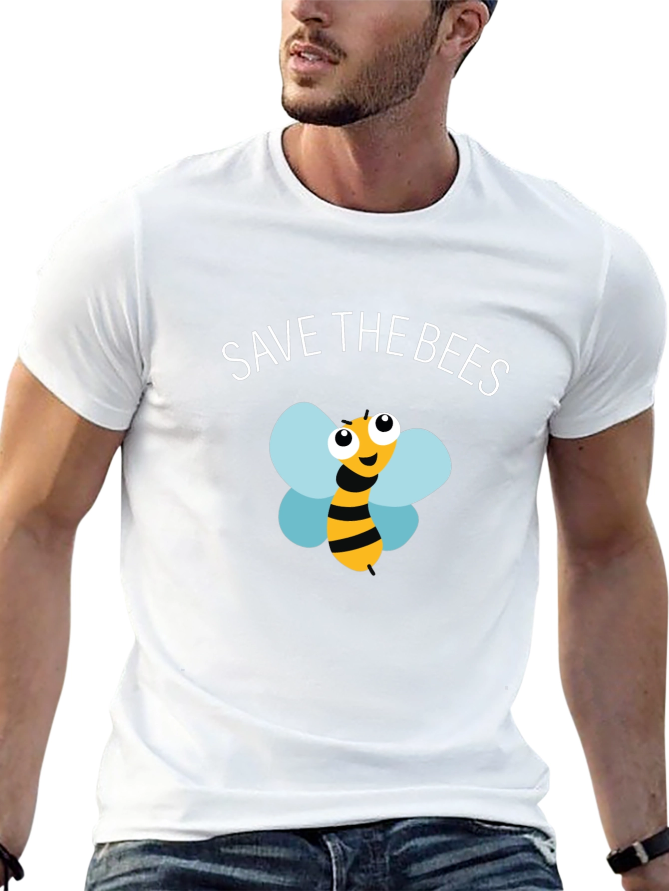 Save the Bees T-Shirt - Black Graphic Tee