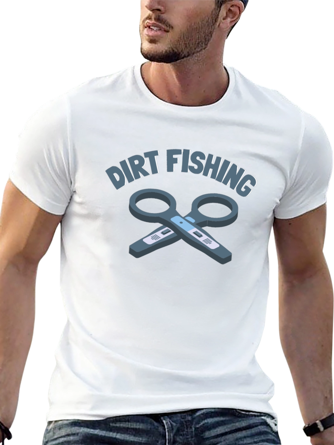 Dirt Fishing T-Shirt: Funny Angling Humor