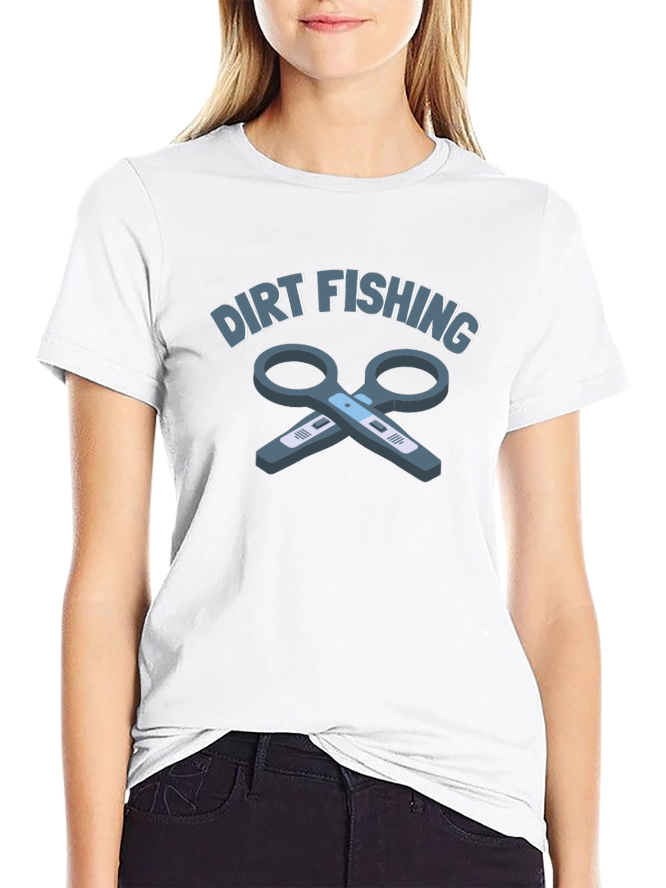Dirt Fishing T-Shirt: Funny Angling Humor