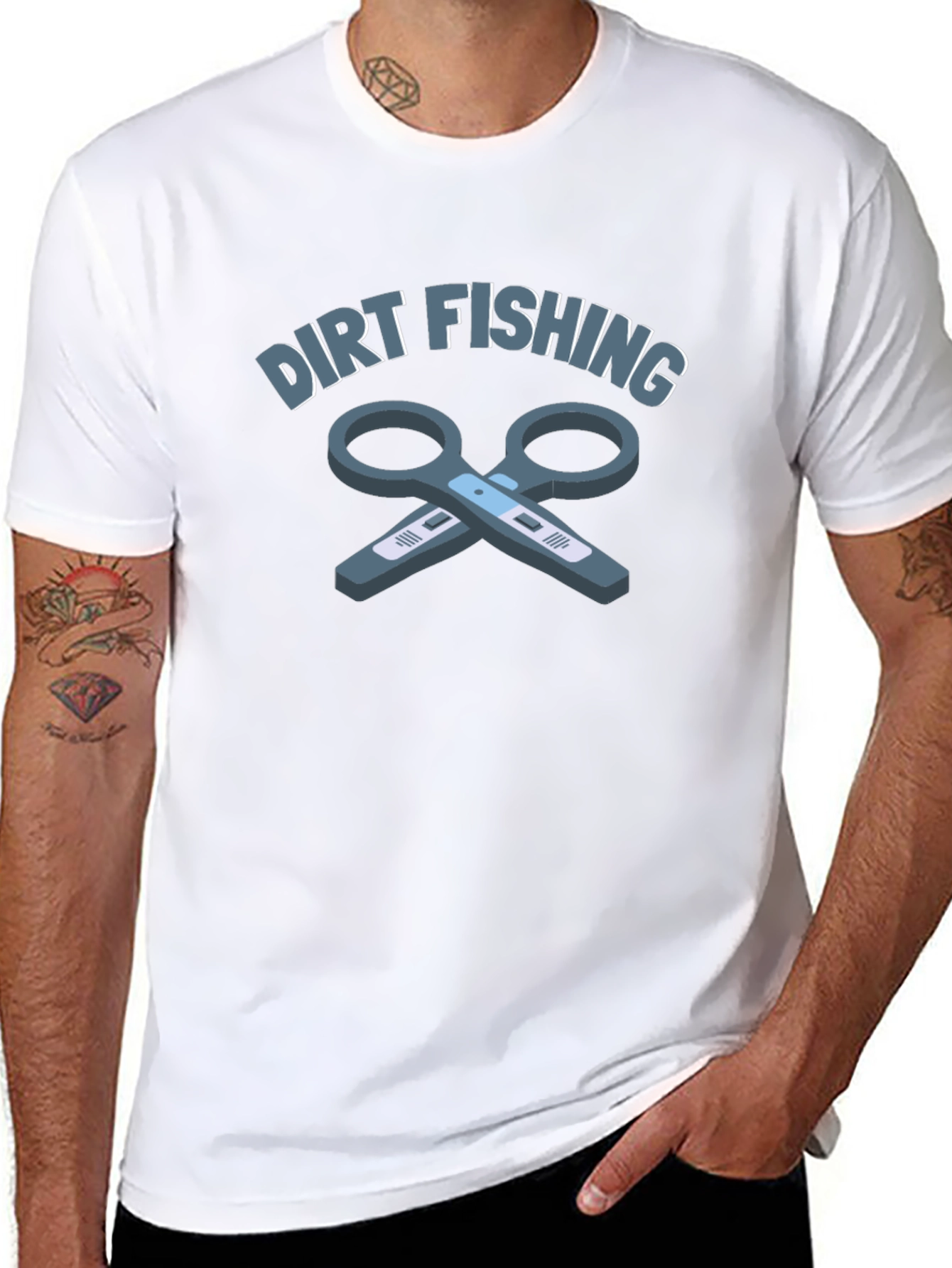 Dirt Fishing T-Shirt: Funny Angling Humor