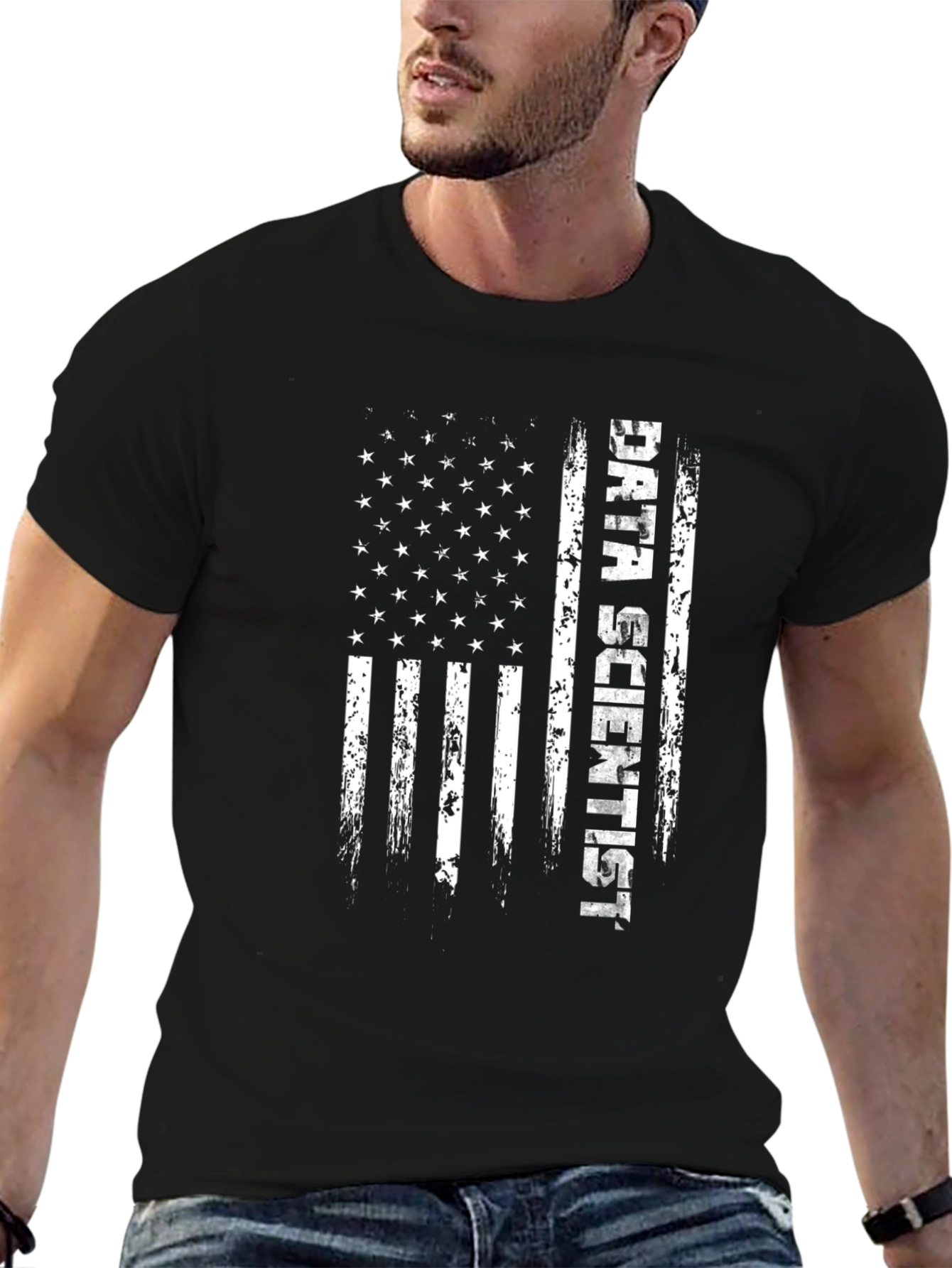 Data Scientist American Flag T-Shirt