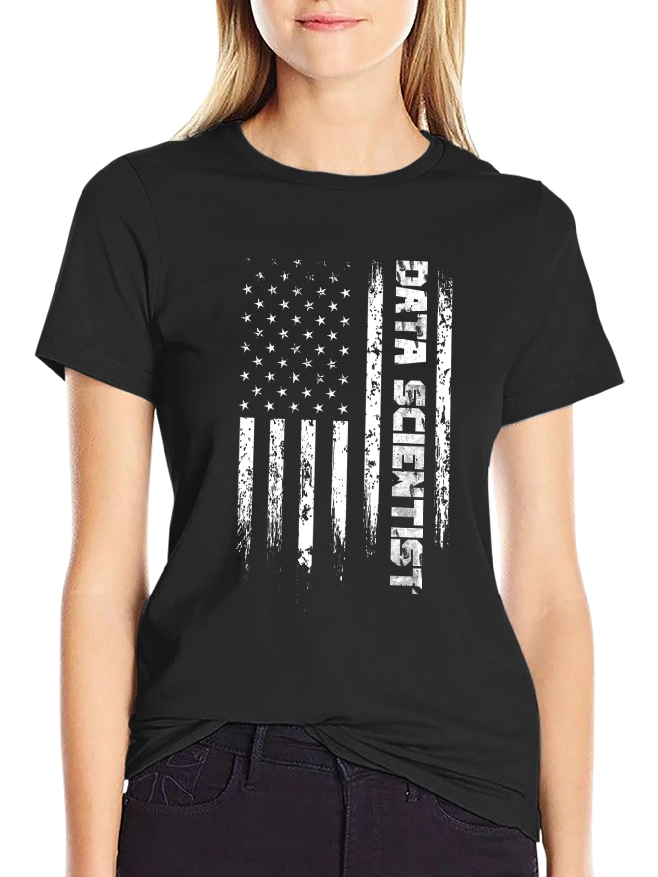 Data Scientist American Flag T-Shirt