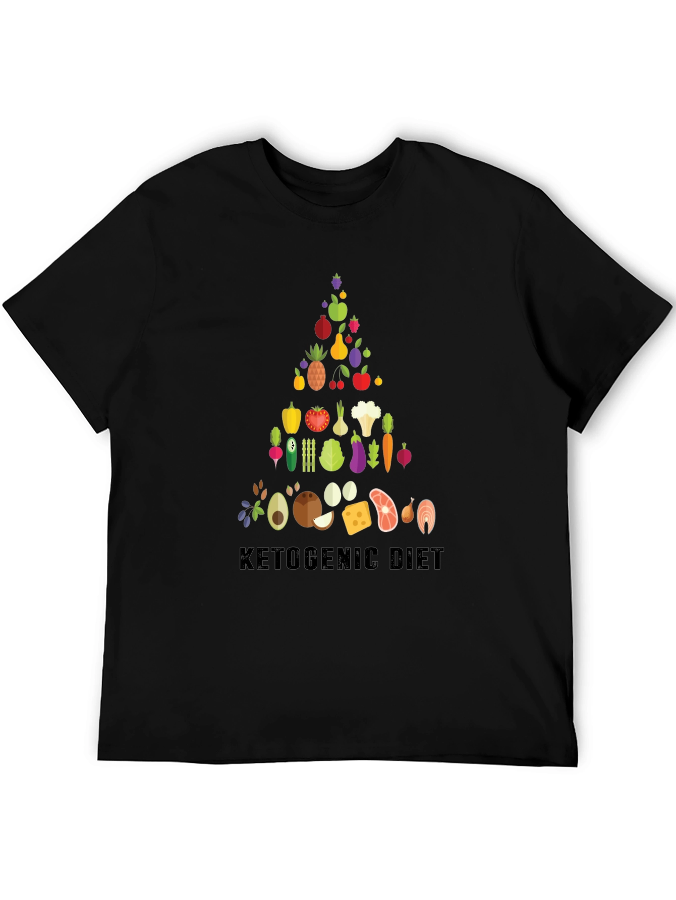 Ketogenic Diet Food Pyramid T-Shirt