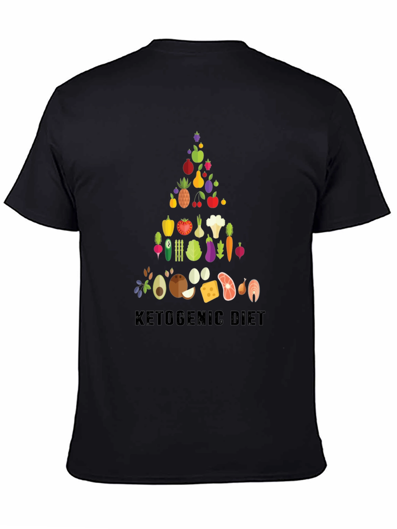 Ketogenic Diet Food Pyramid T-Shirt