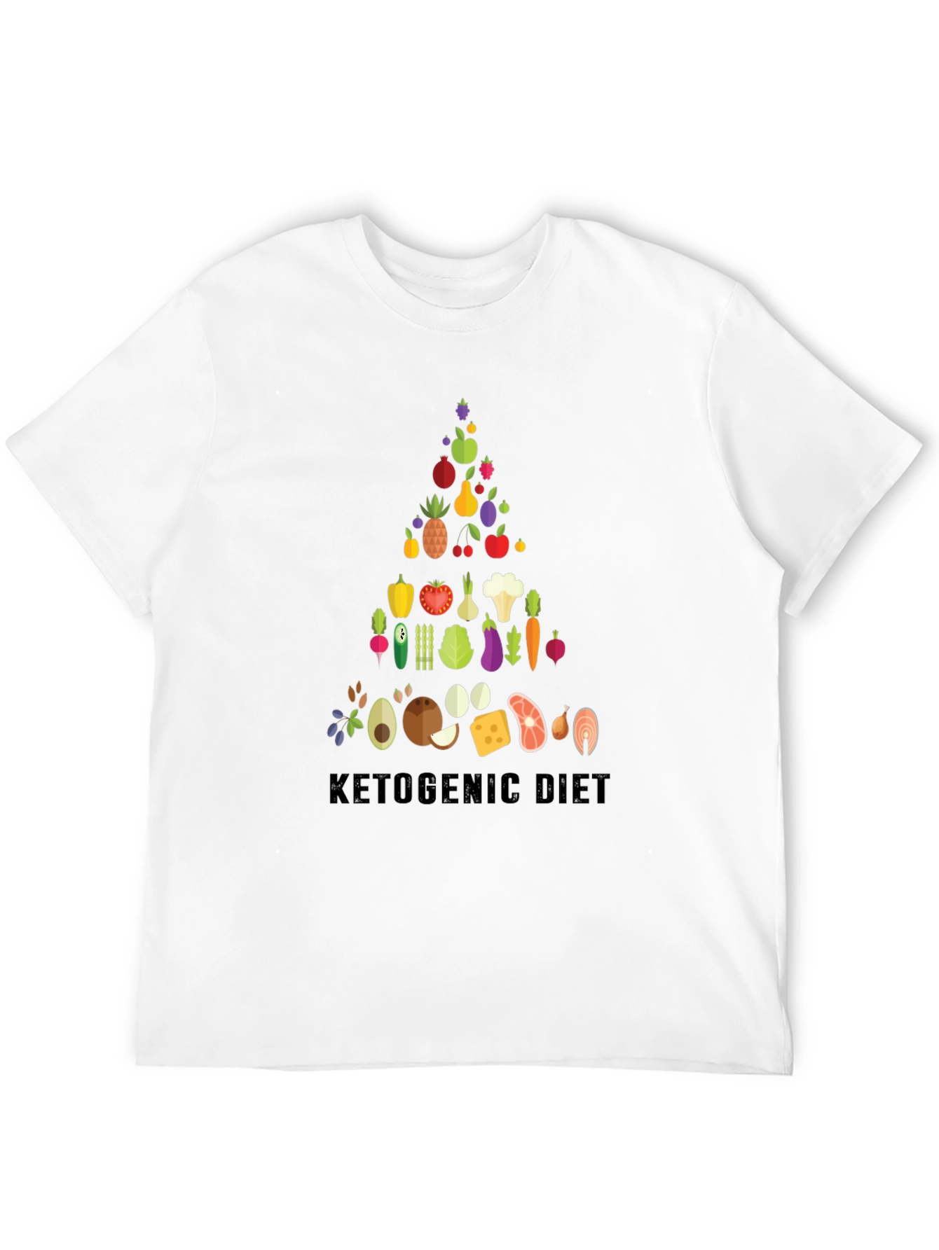 Ketogenic Diet Food Pyramid T-Shirt