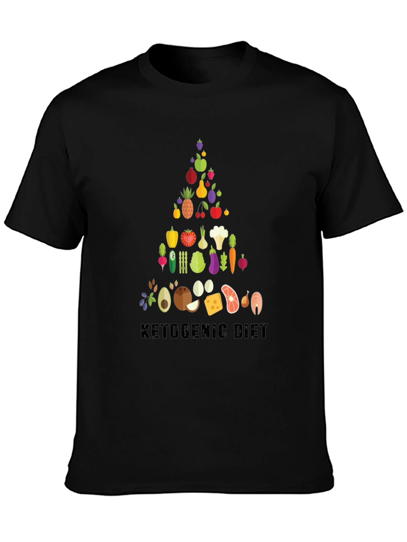 Ketogenic Diet Food Pyramid T-Shirt