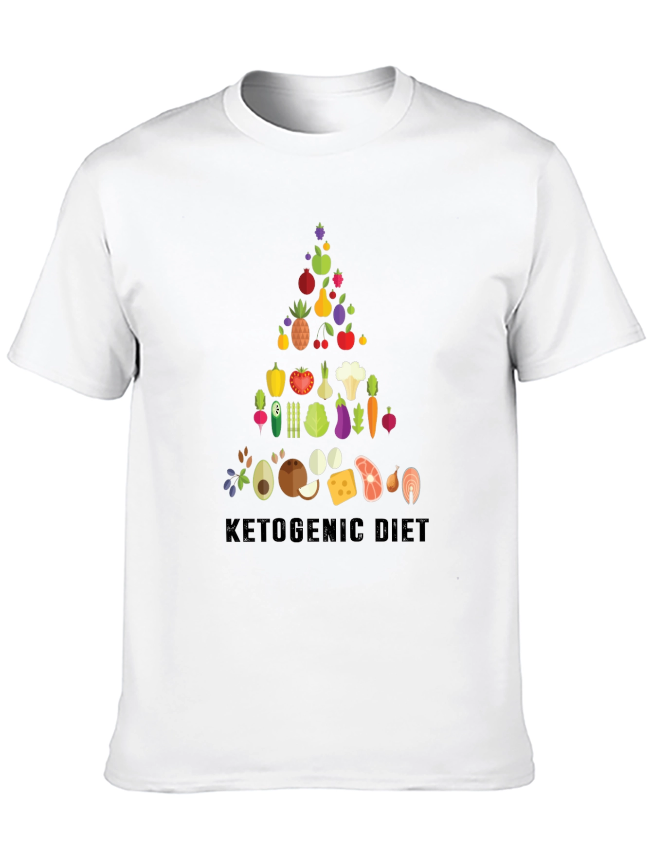 Ketogenic Diet Food Pyramid T-Shirt