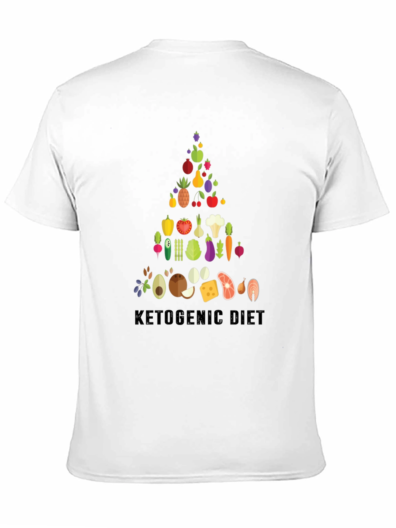 Ketogenic Diet Food Pyramid T-Shirt