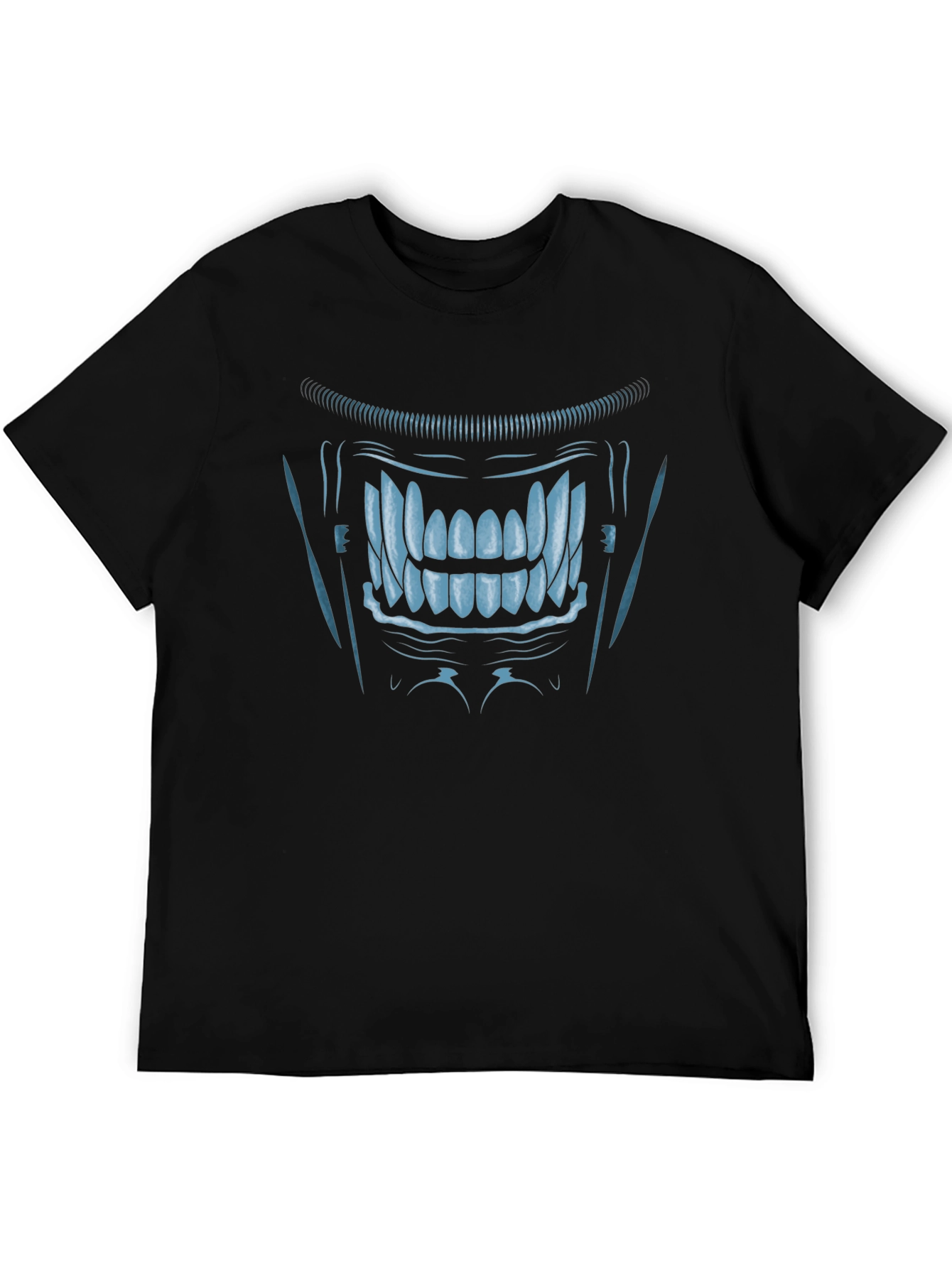 Monster Grin Graphic Tee - Cool Black T-Shirt
