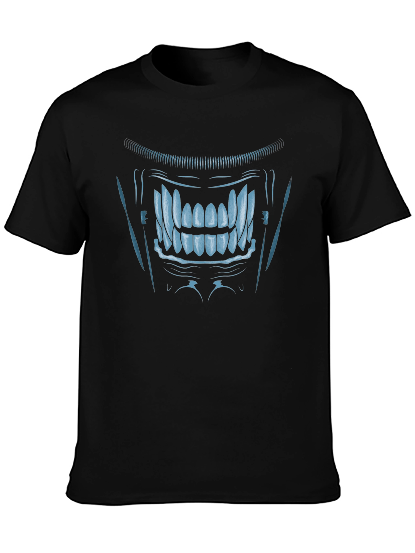 Monster Grin Graphic Tee - Cool Black T-Shirt