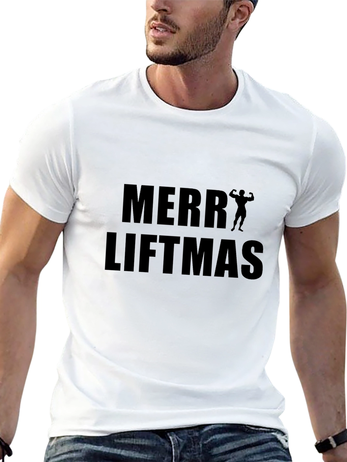 Merry Liftmas T-Shirt - Gym & Fitness Holiday Tee