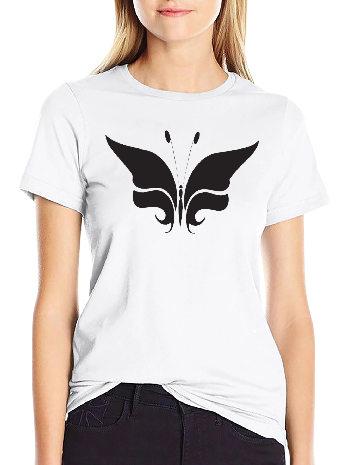 Butterfly Graphic Tee - Soft Cotton Blend Modern Fit