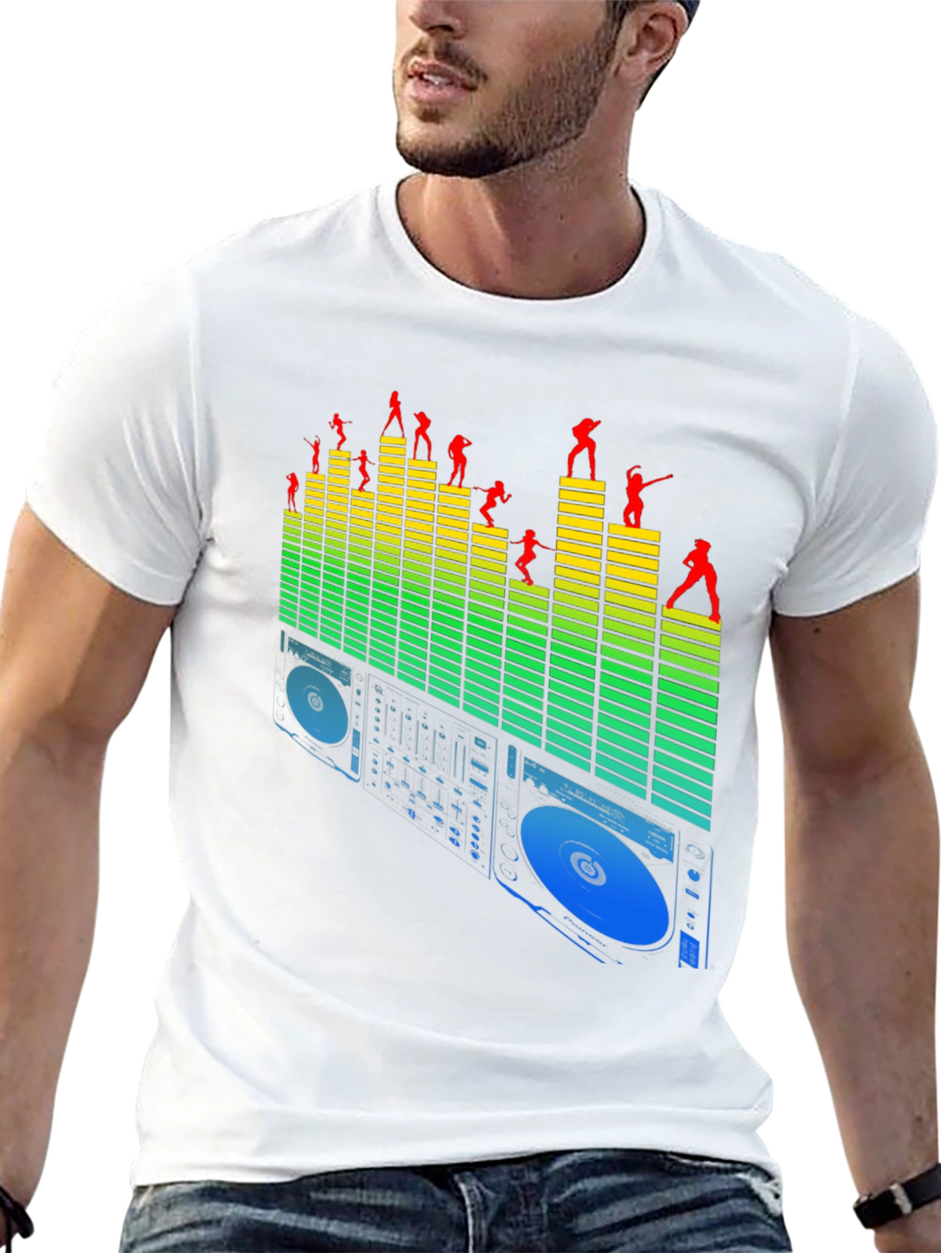 DJ Mixer Graphic Tee - Music Lovers T-Shirt