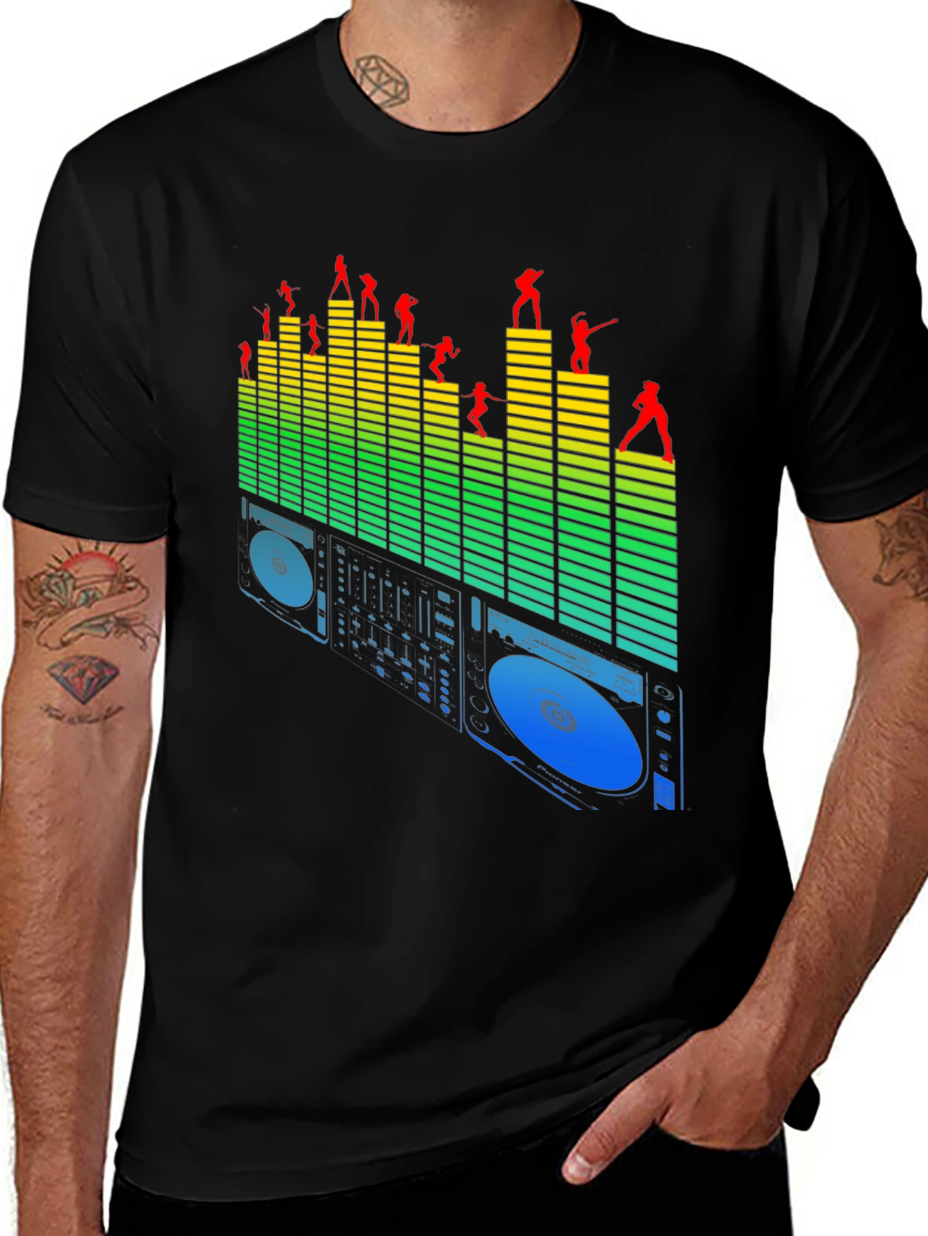 DJ Mixer Graphic Tee - Music Lovers T-Shirt