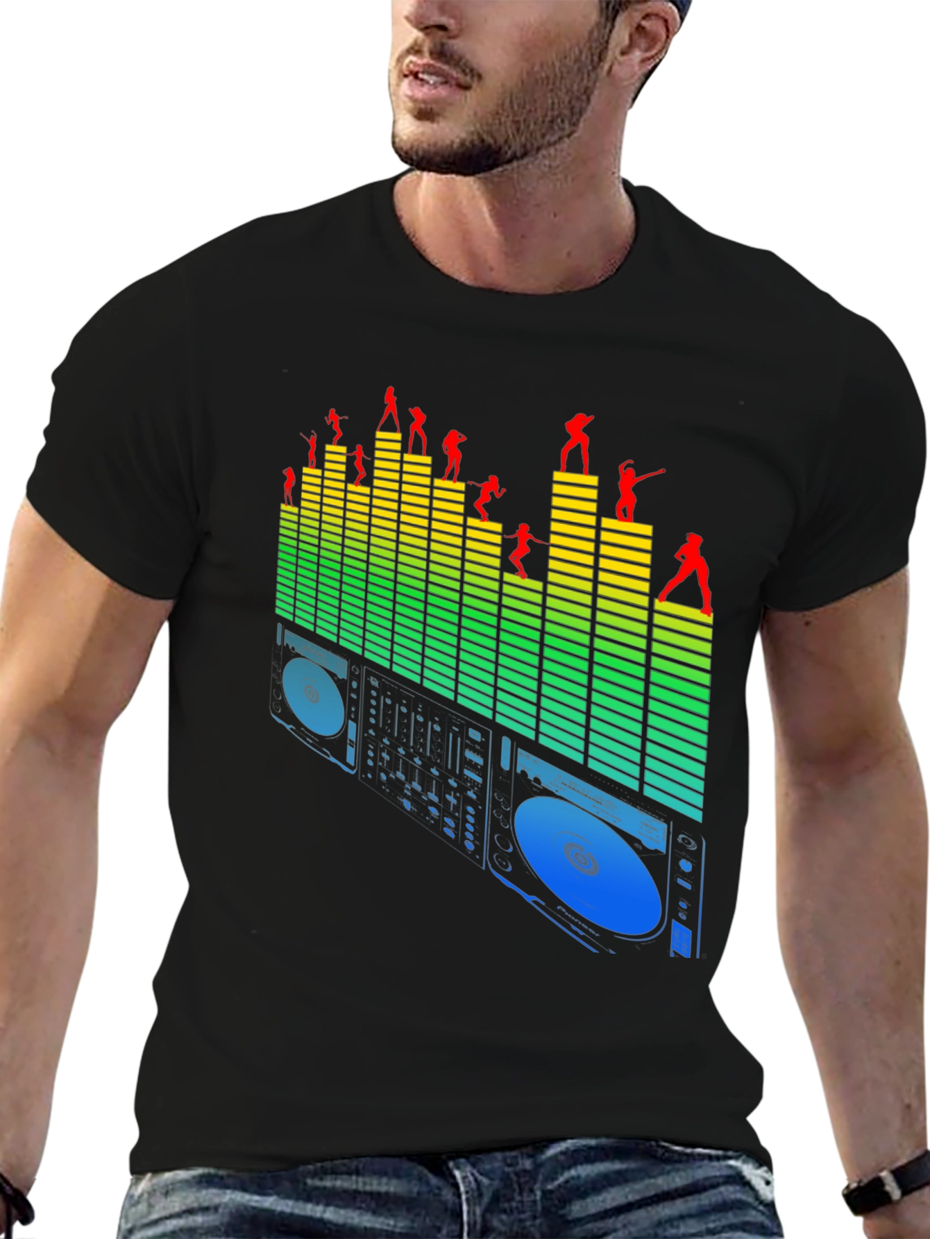 DJ Mixer Graphic Tee - Music Lovers T-Shirt