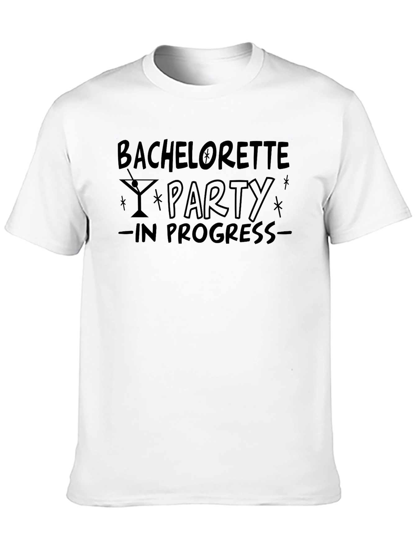Bachelorette Party in Progress Crewneck T-Shirt