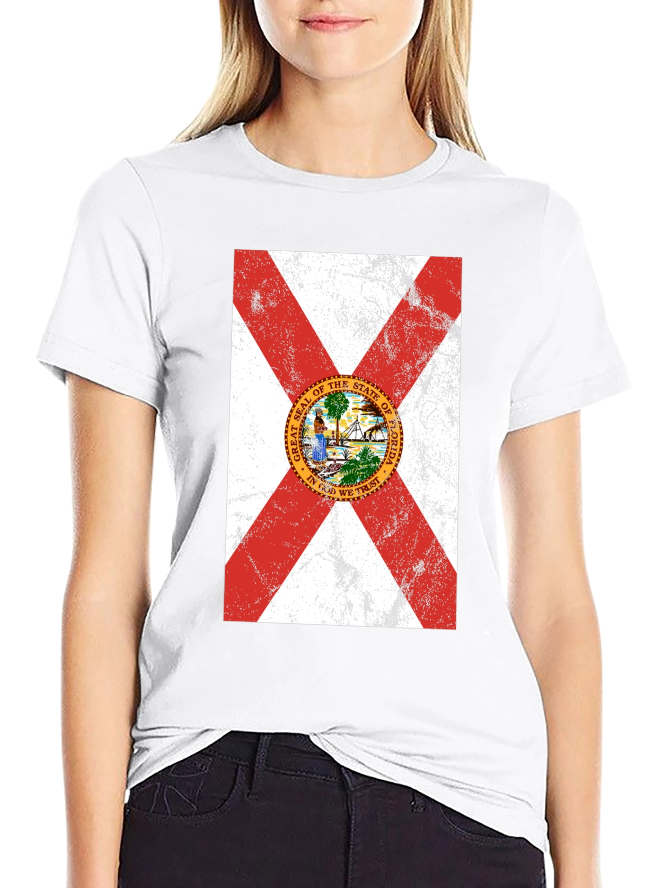 Florida Flag T-Shirt - Distressed Graphic Tee