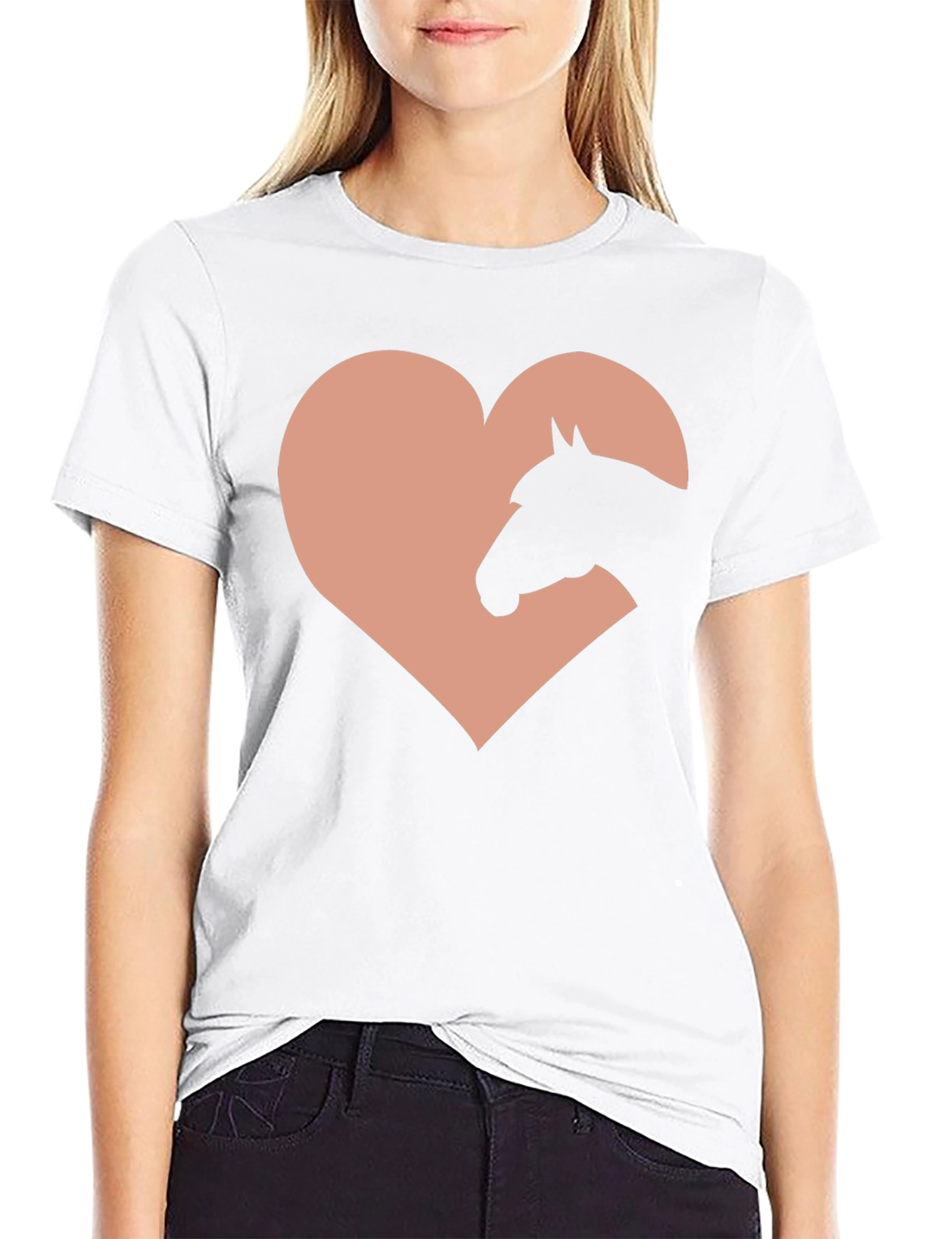Horse Lover T-Shirt - Heart Graphic Tee