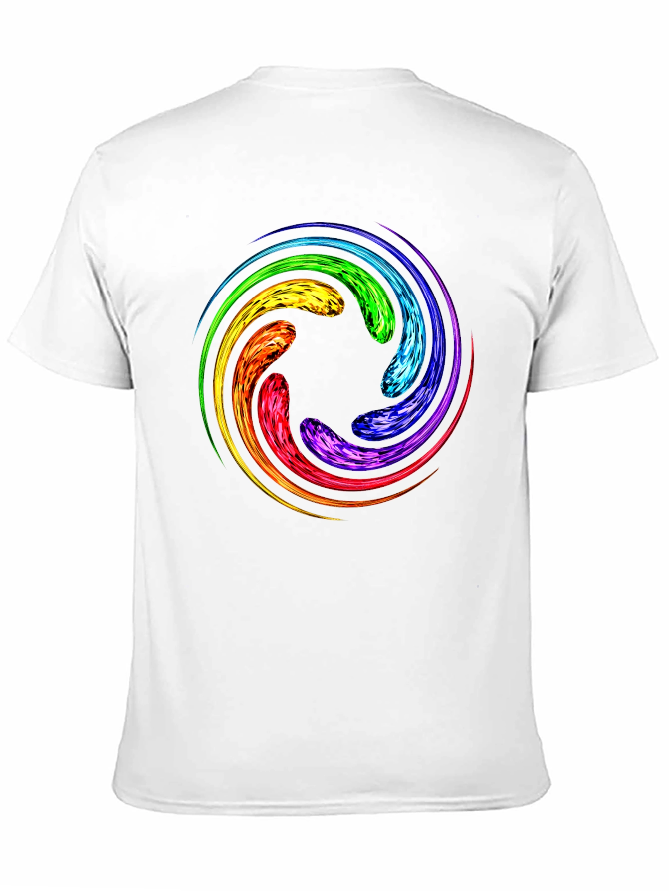 Rainbow Swirl Graphic T-Shirt - Unique Design