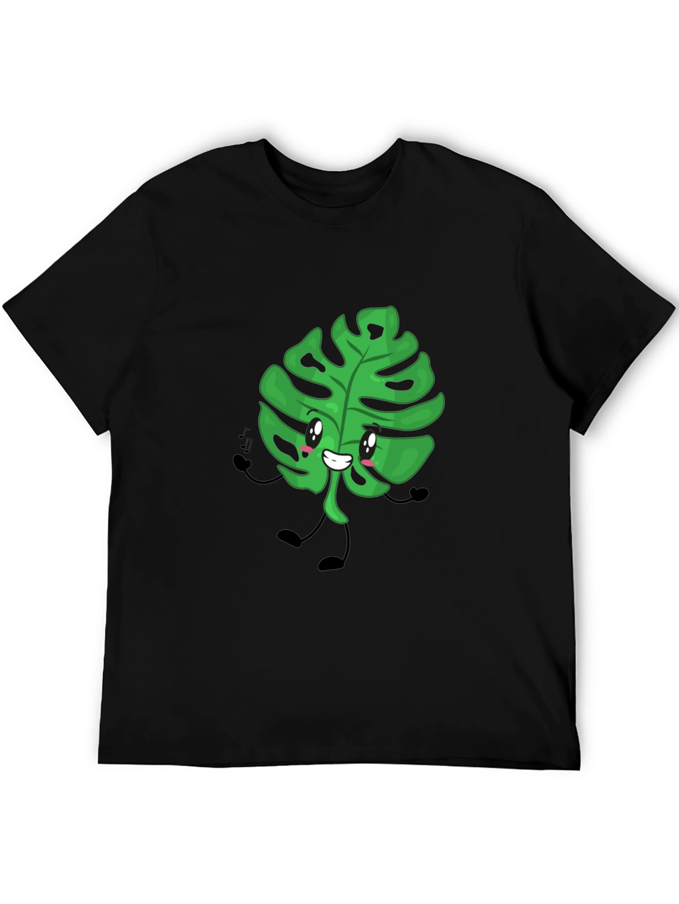 Cute Monstera Leaf Graphic T-Shirt