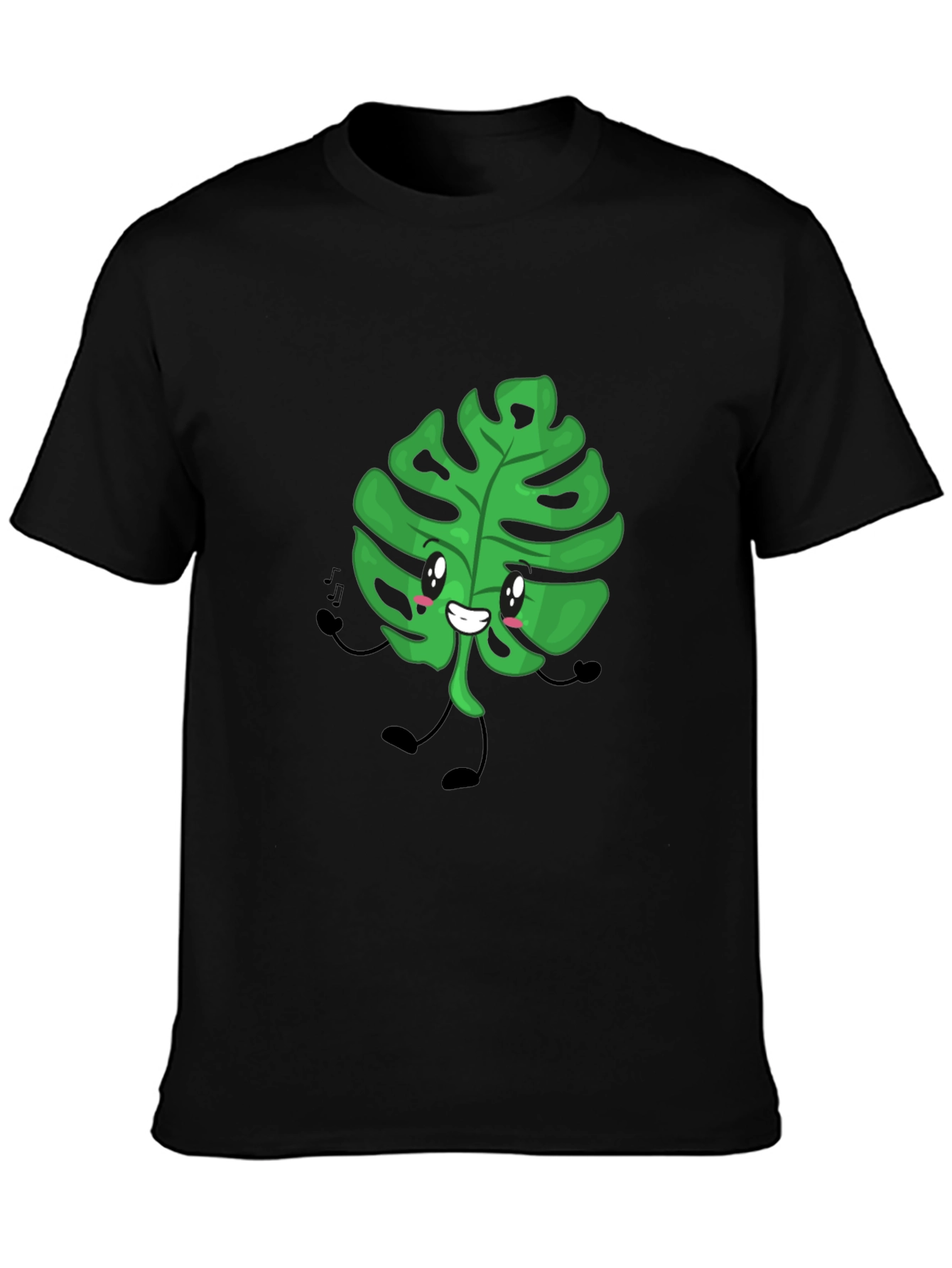 Cute Monstera Leaf Graphic T-Shirt
