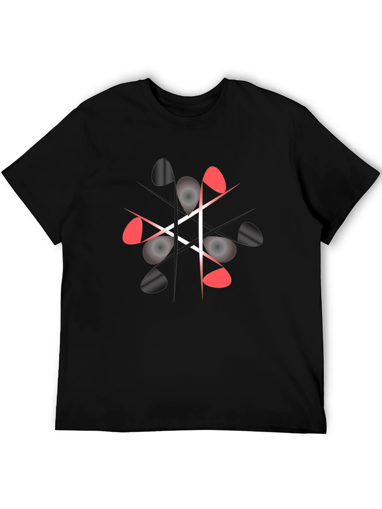 Geometric Graphic Print Crew Neck T-Shirt