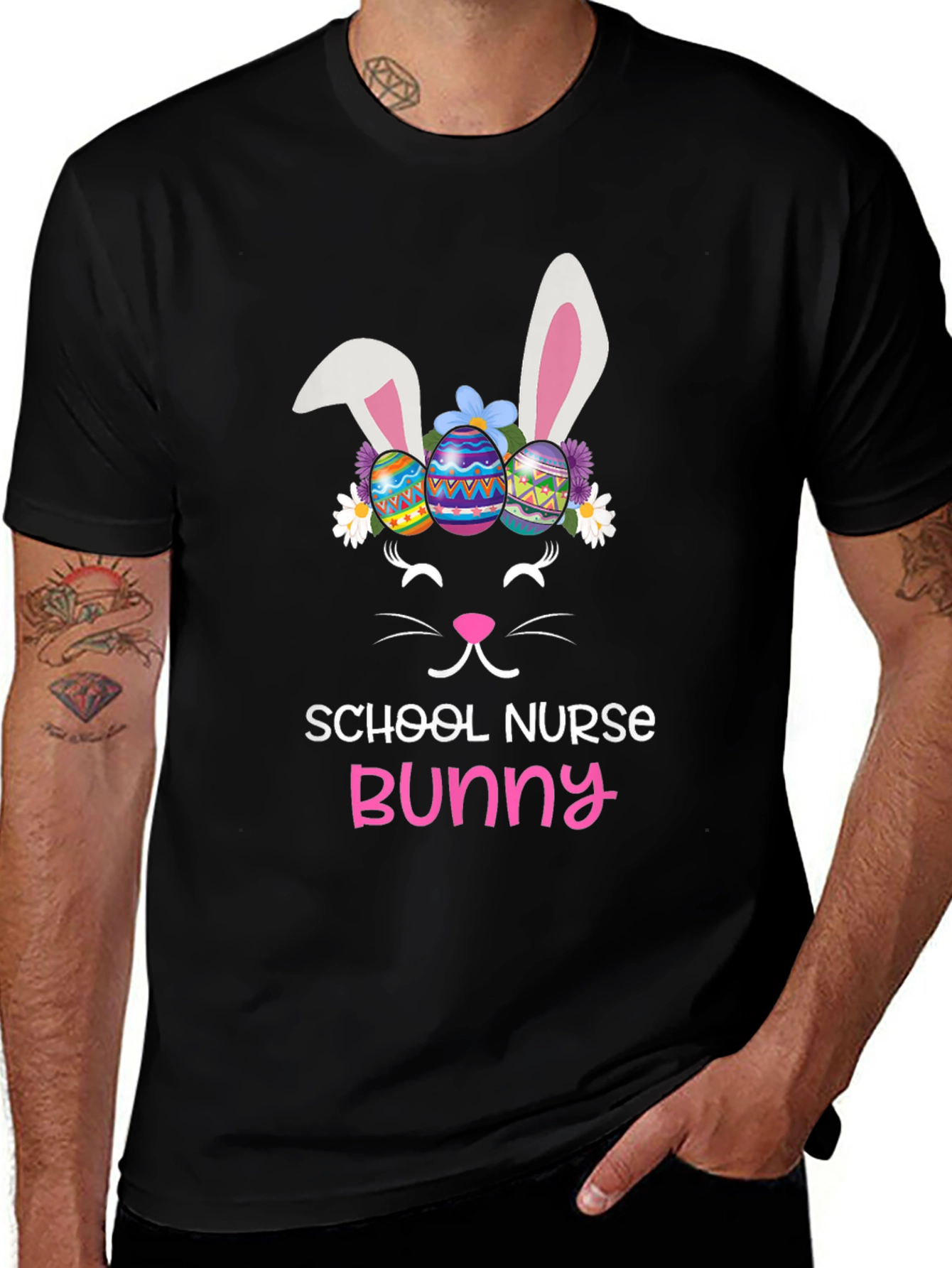 School Nurse Bunny Easter T-Shirt