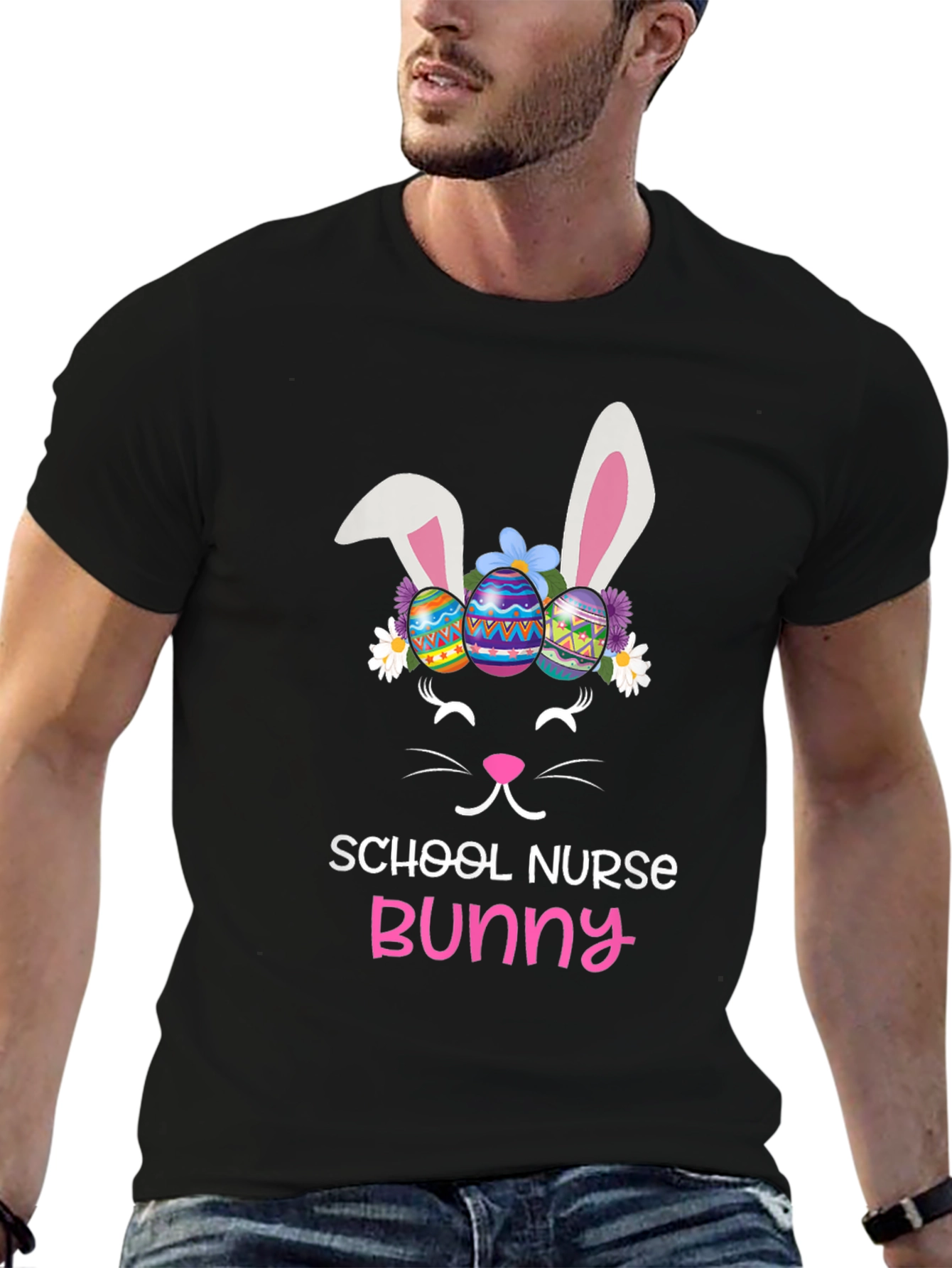 School Nurse Bunny Easter T-Shirt