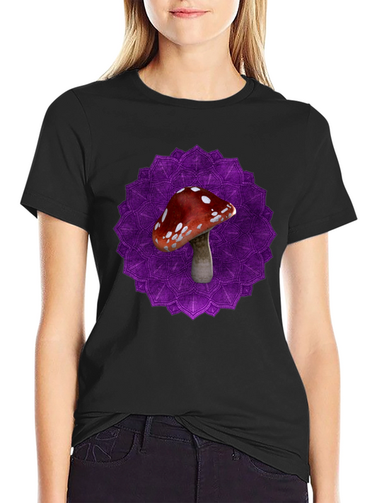 Mushroom Mandala Graphic T-Shirt