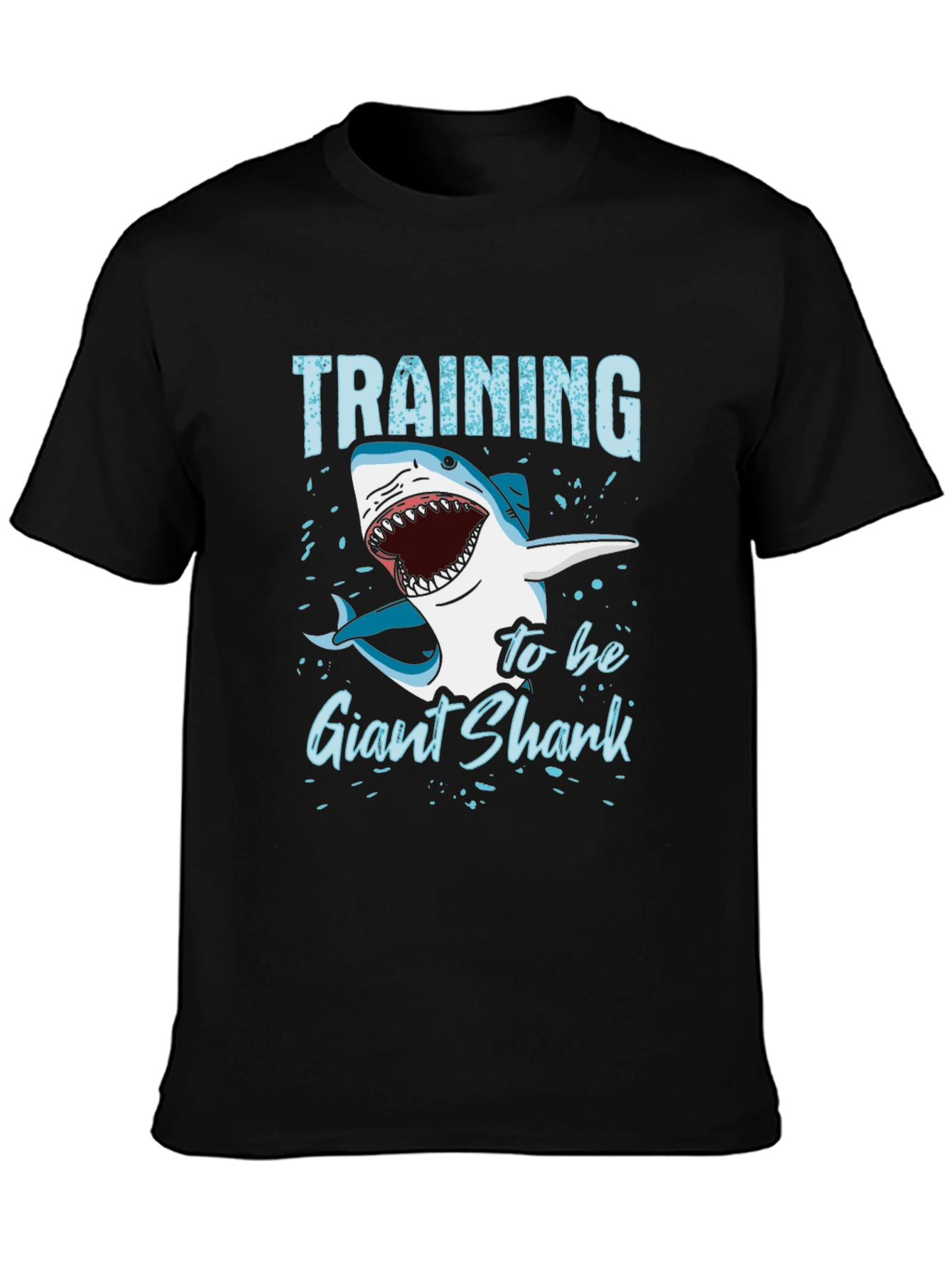 Training To Be Giant Shark Graphic T-Shirt