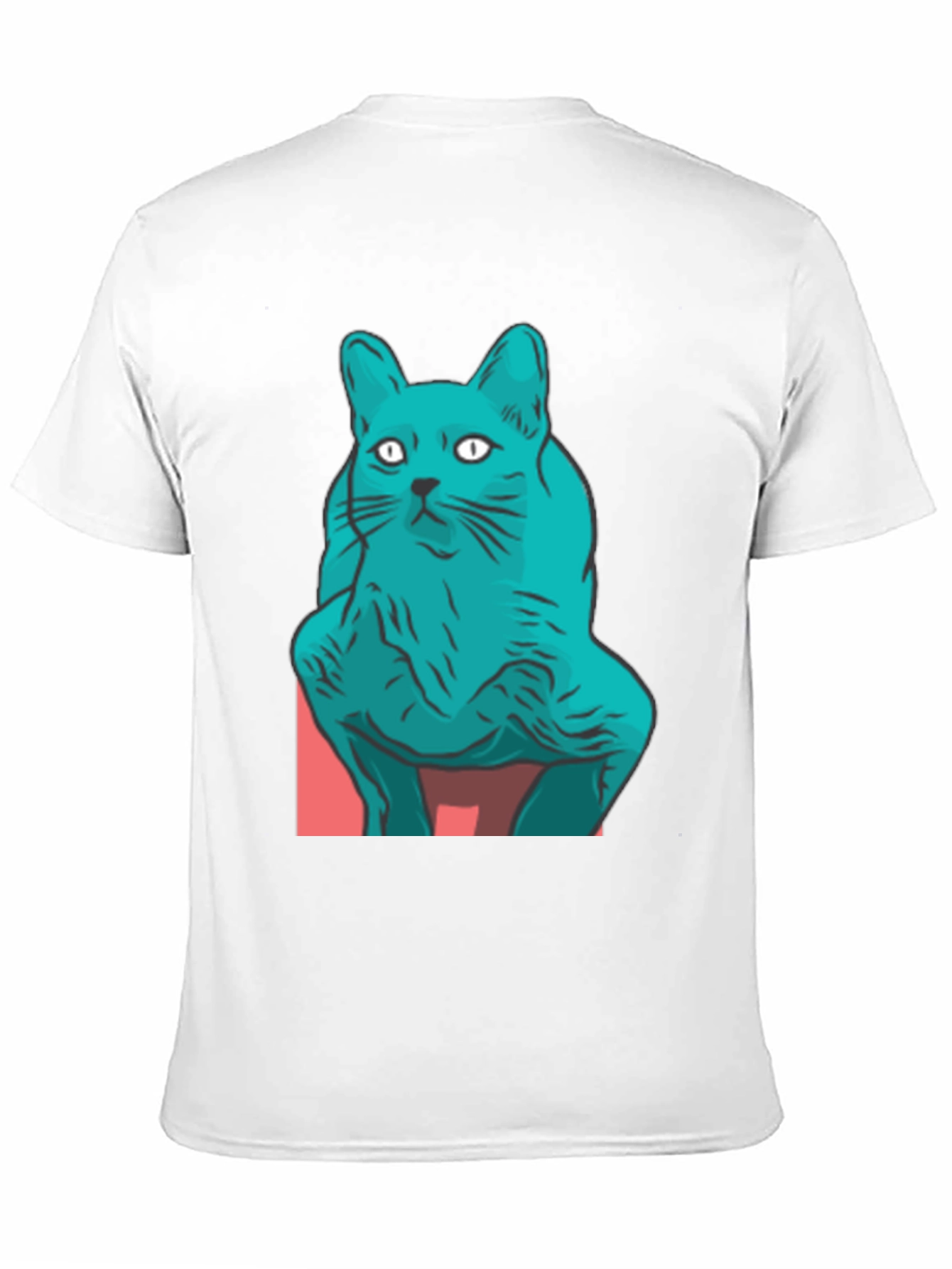 Cool Cat Graphic Tee - Black Cotton Blend Shirt
