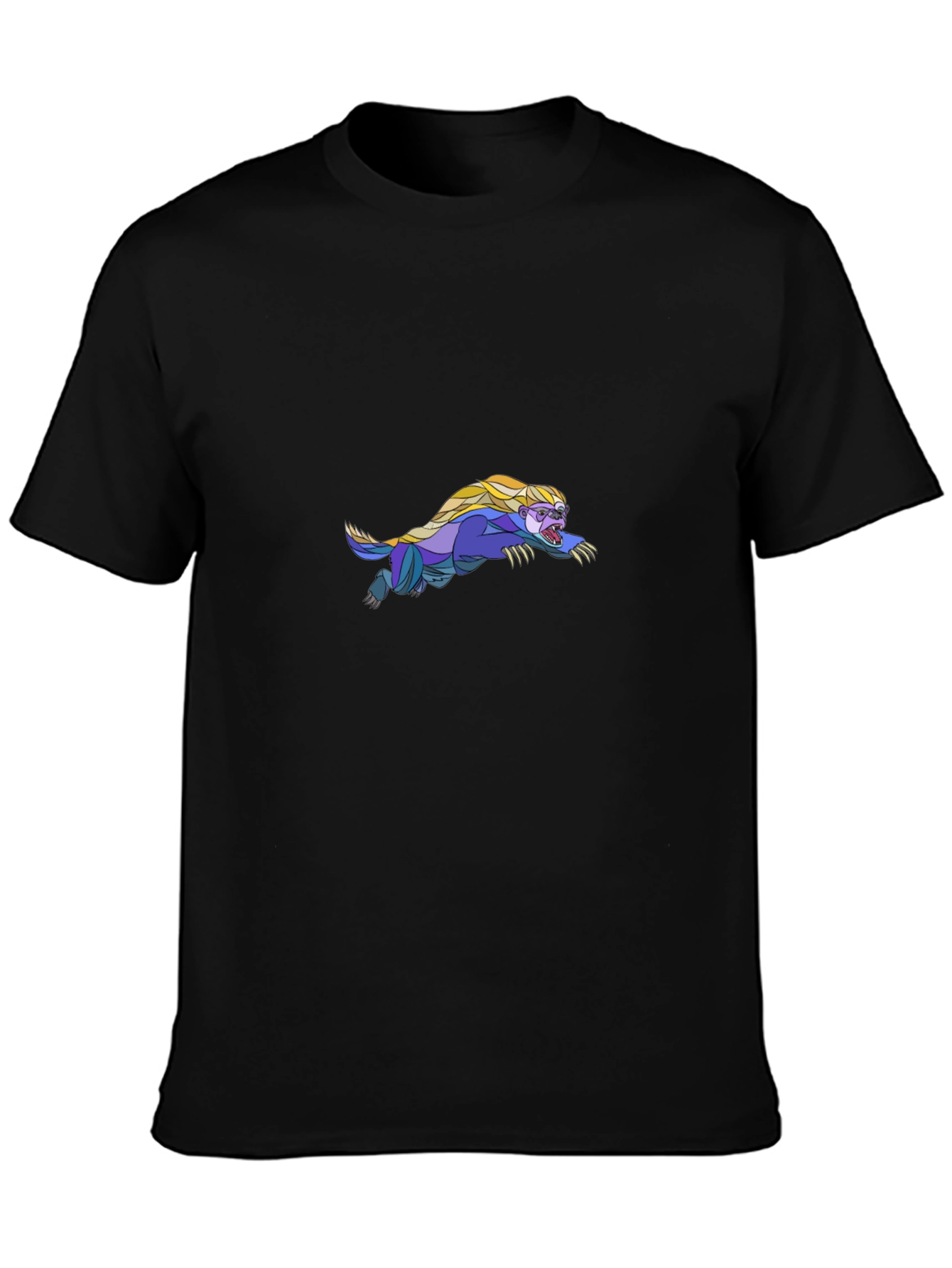 Black Tee with Honey Badger Graphic