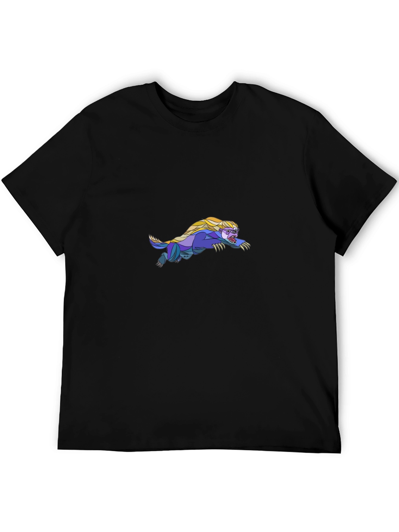 Black Tee with Honey Badger Graphic