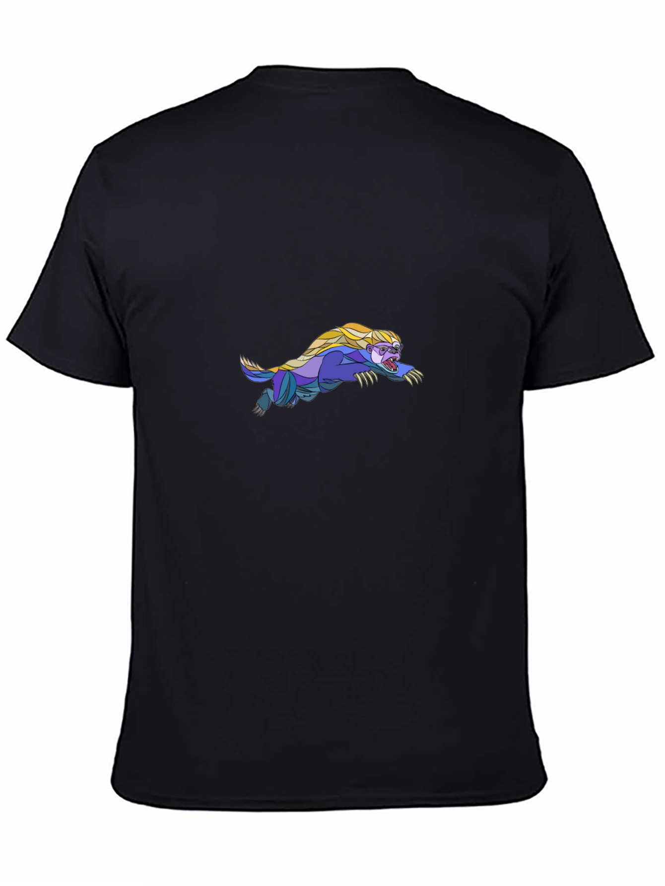 Black Tee with Honey Badger Graphic