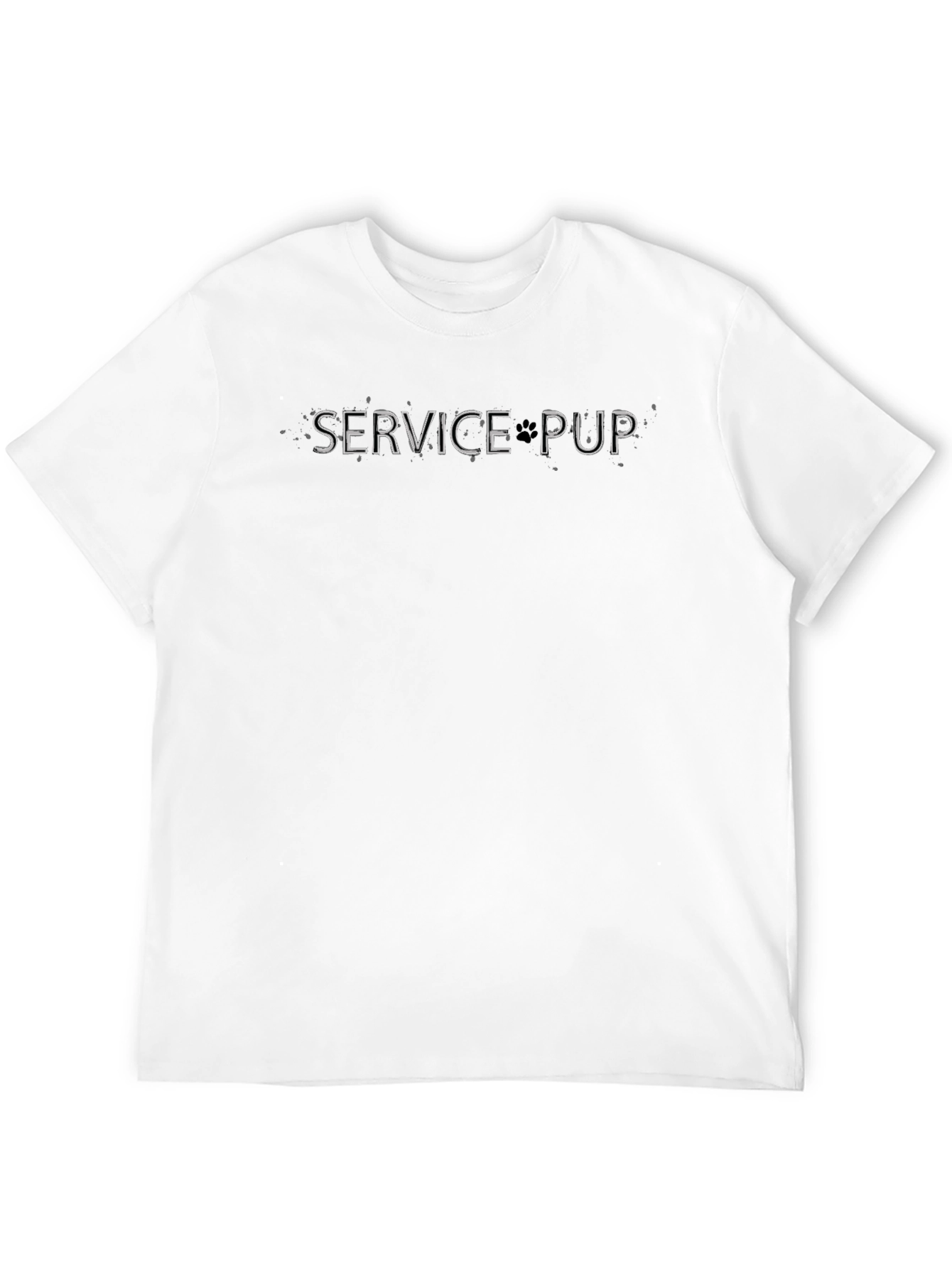 Service Pup Graphic T-Shirt - Black