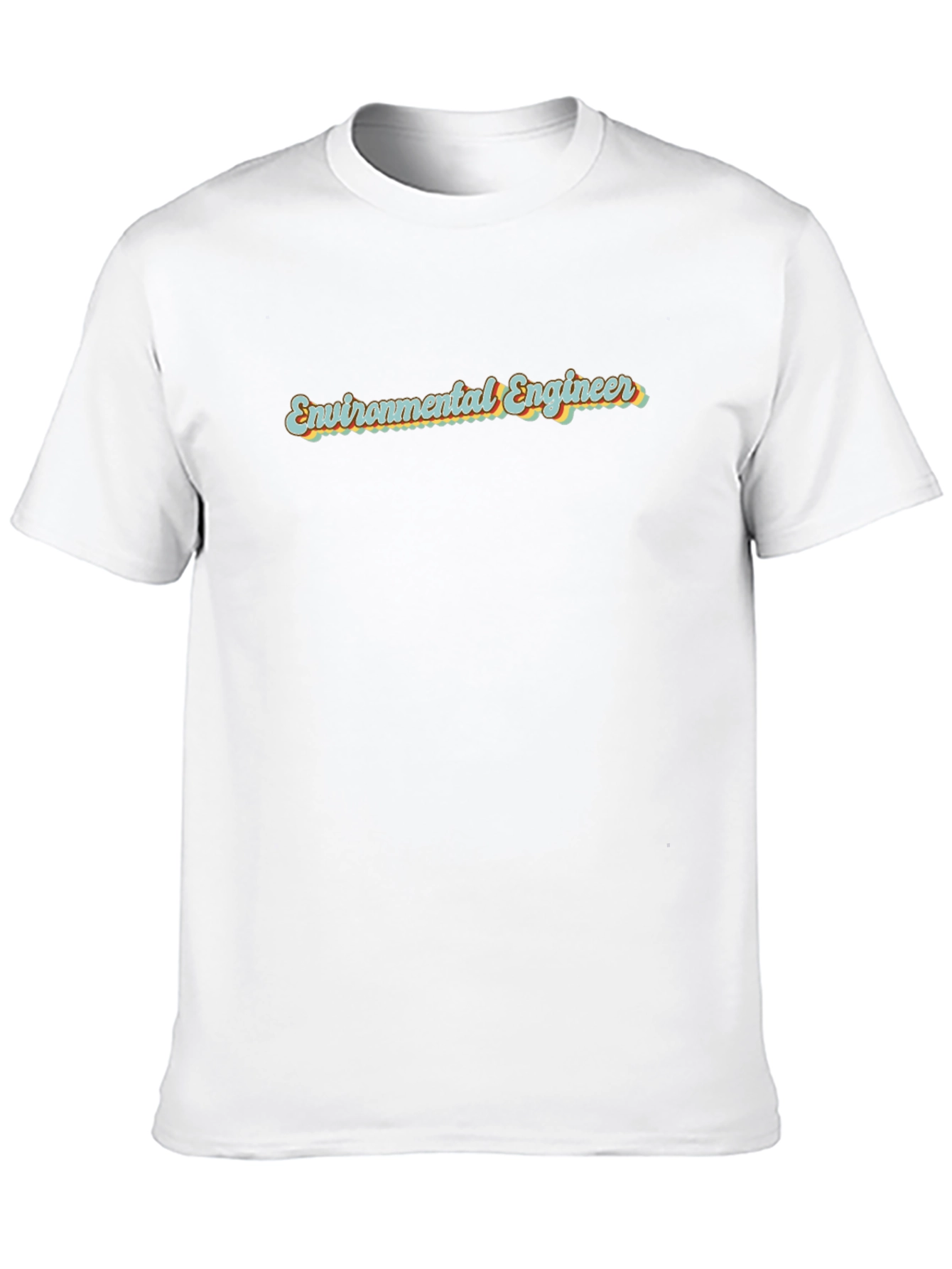 Environmental Engineer Retro Style Black T-Shirt