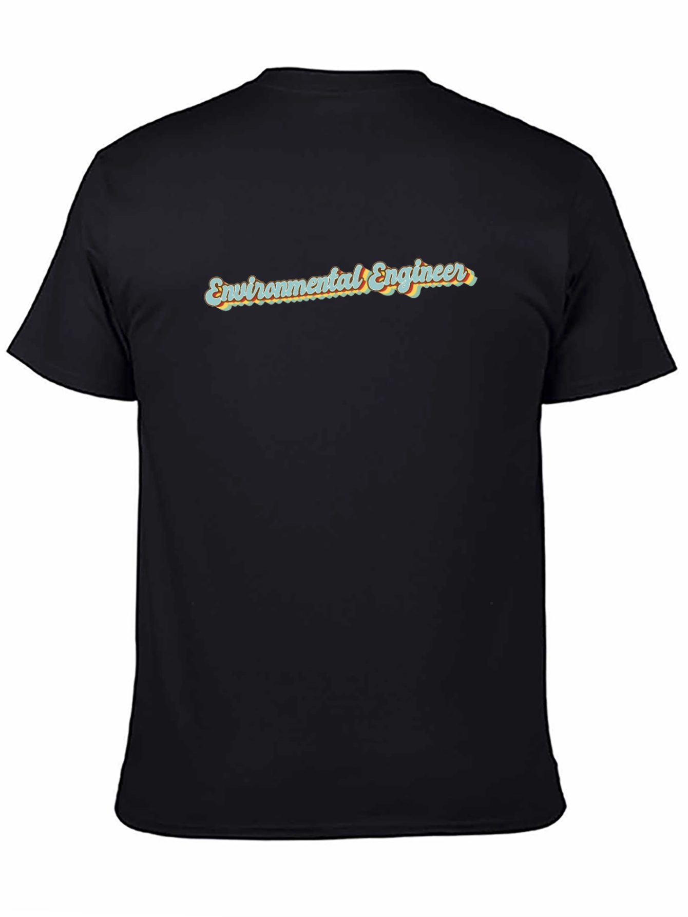 Environmental Engineer Retro Style Black T-Shirt