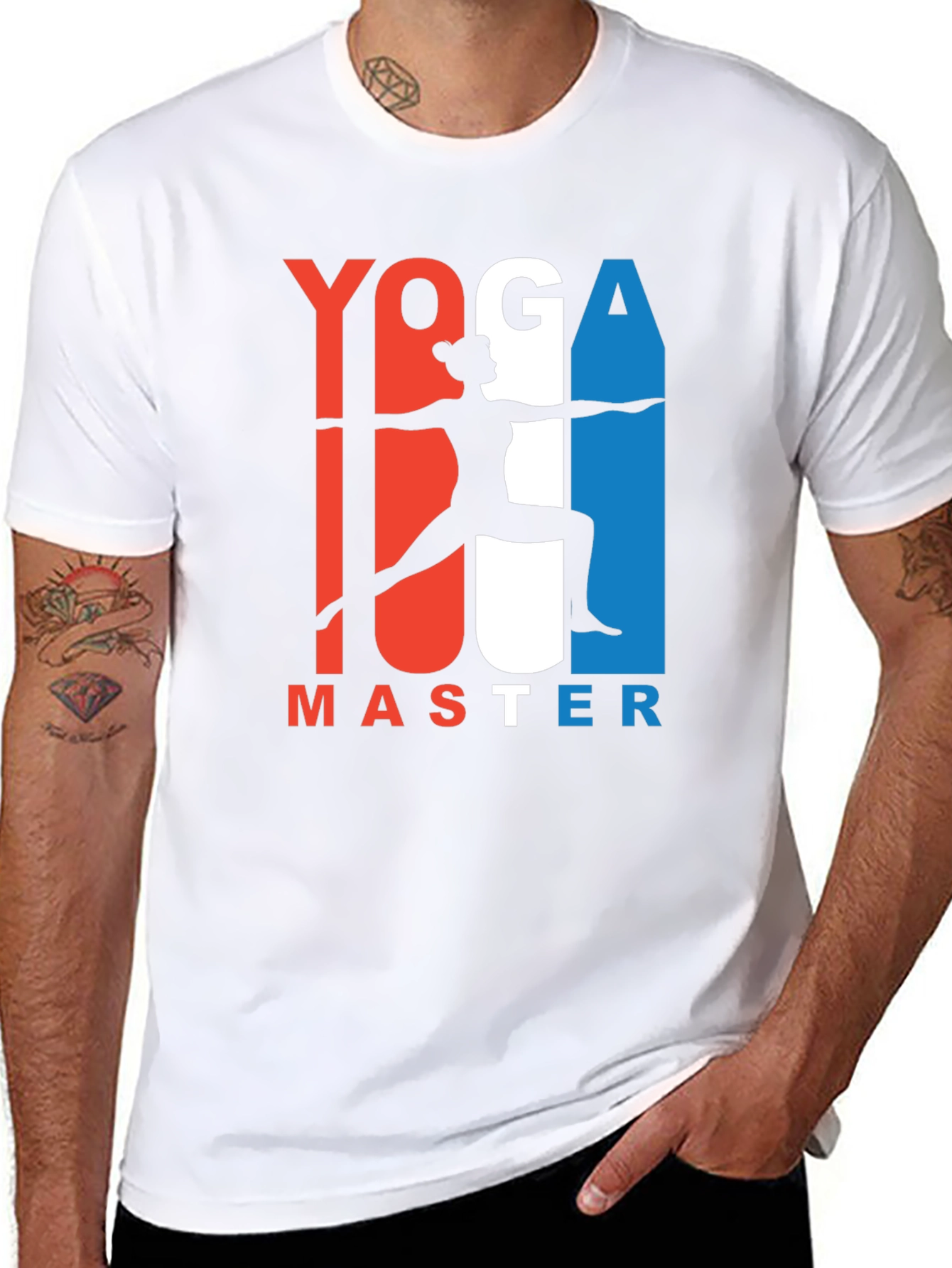 Yoga Master Graphic Tee - Black