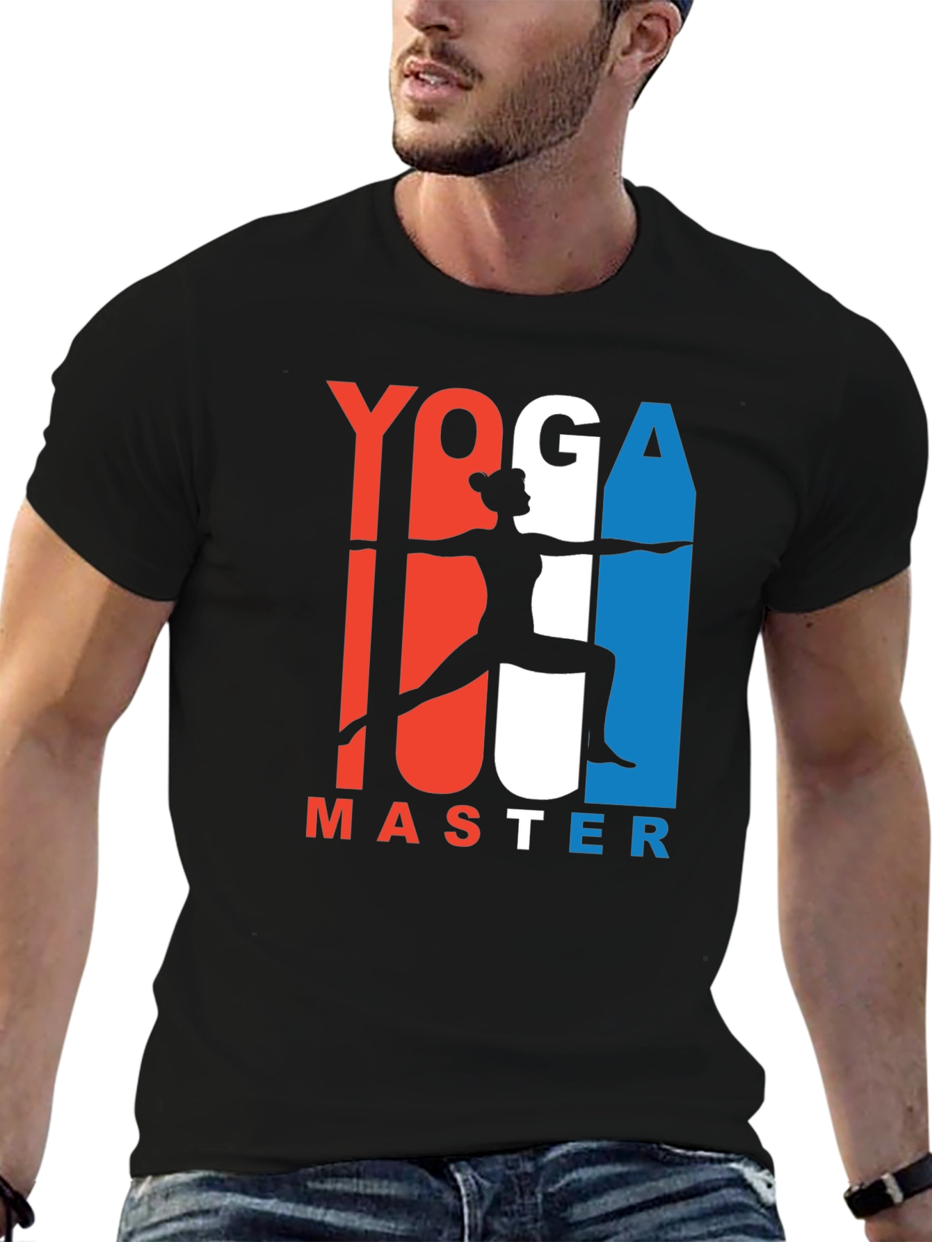 Yoga Master Graphic Tee - Black