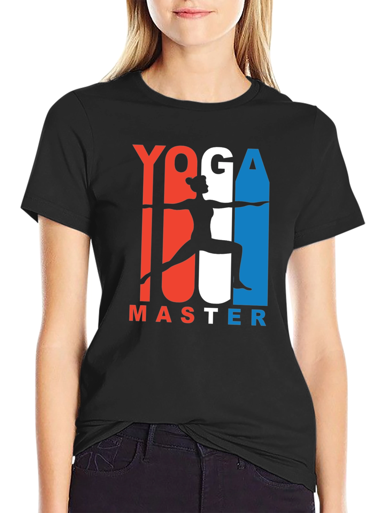 Yoga Master Graphic Tee - Black