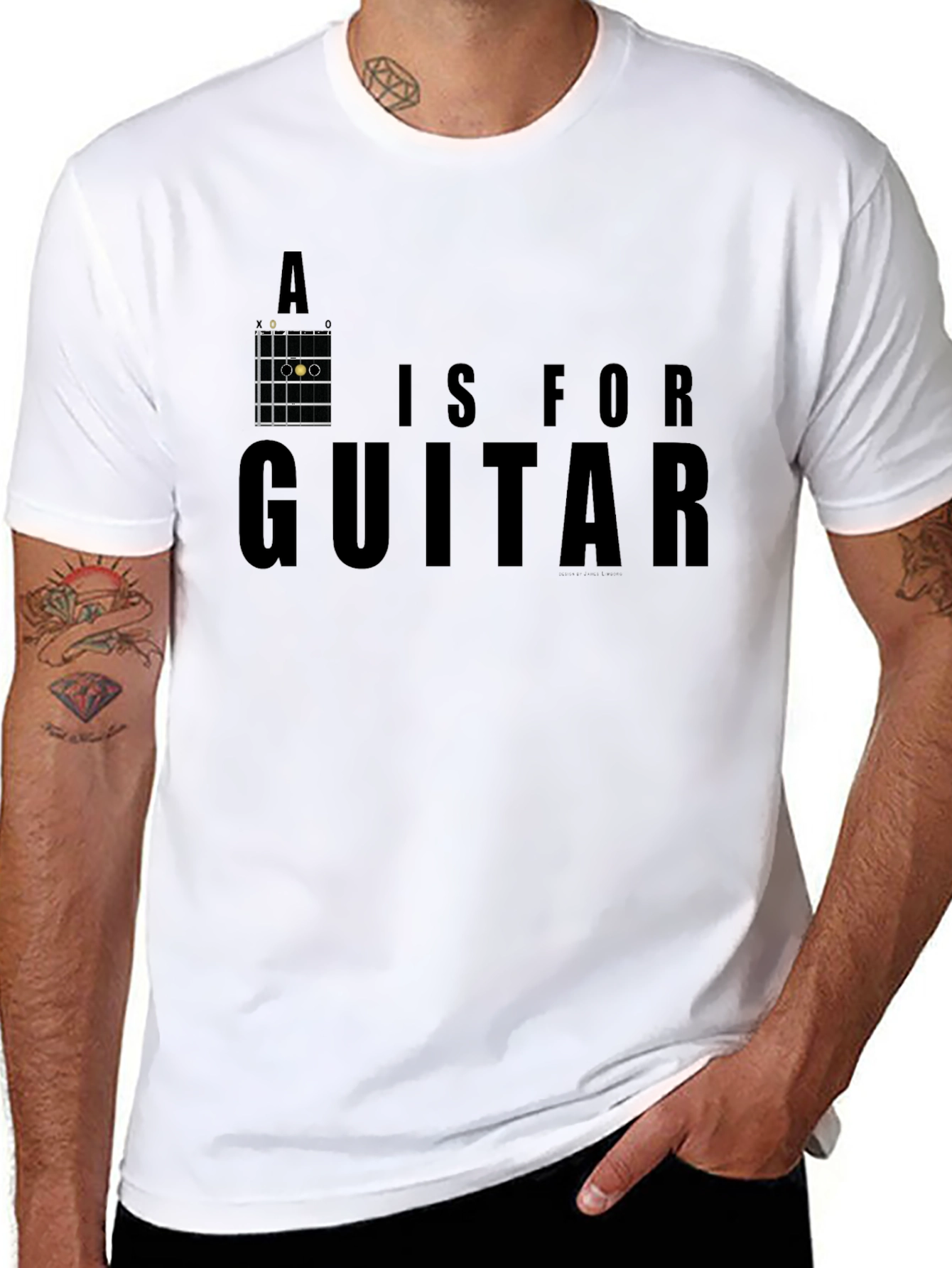A is for Guitar Graphic T-Shirt