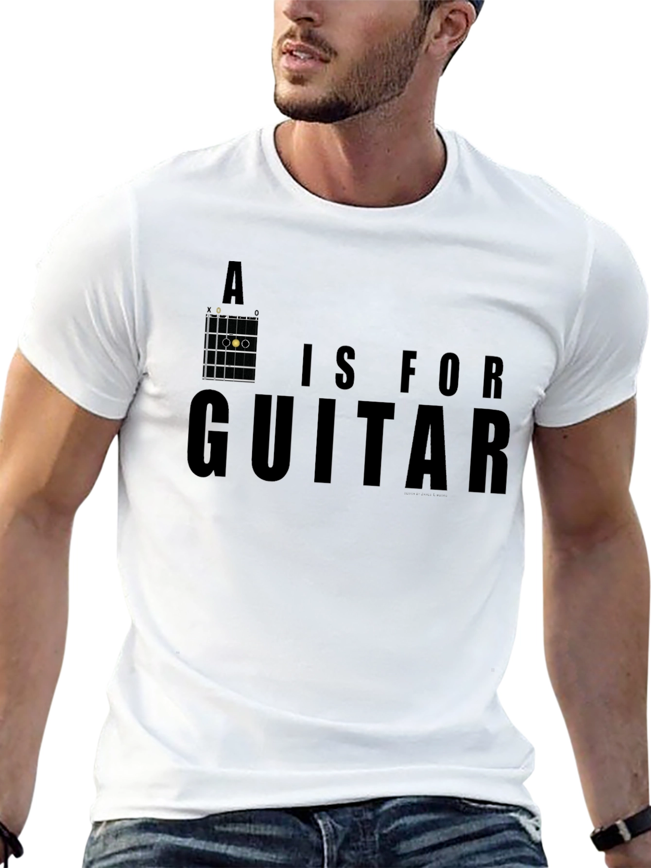 A is for Guitar Graphic T-Shirt