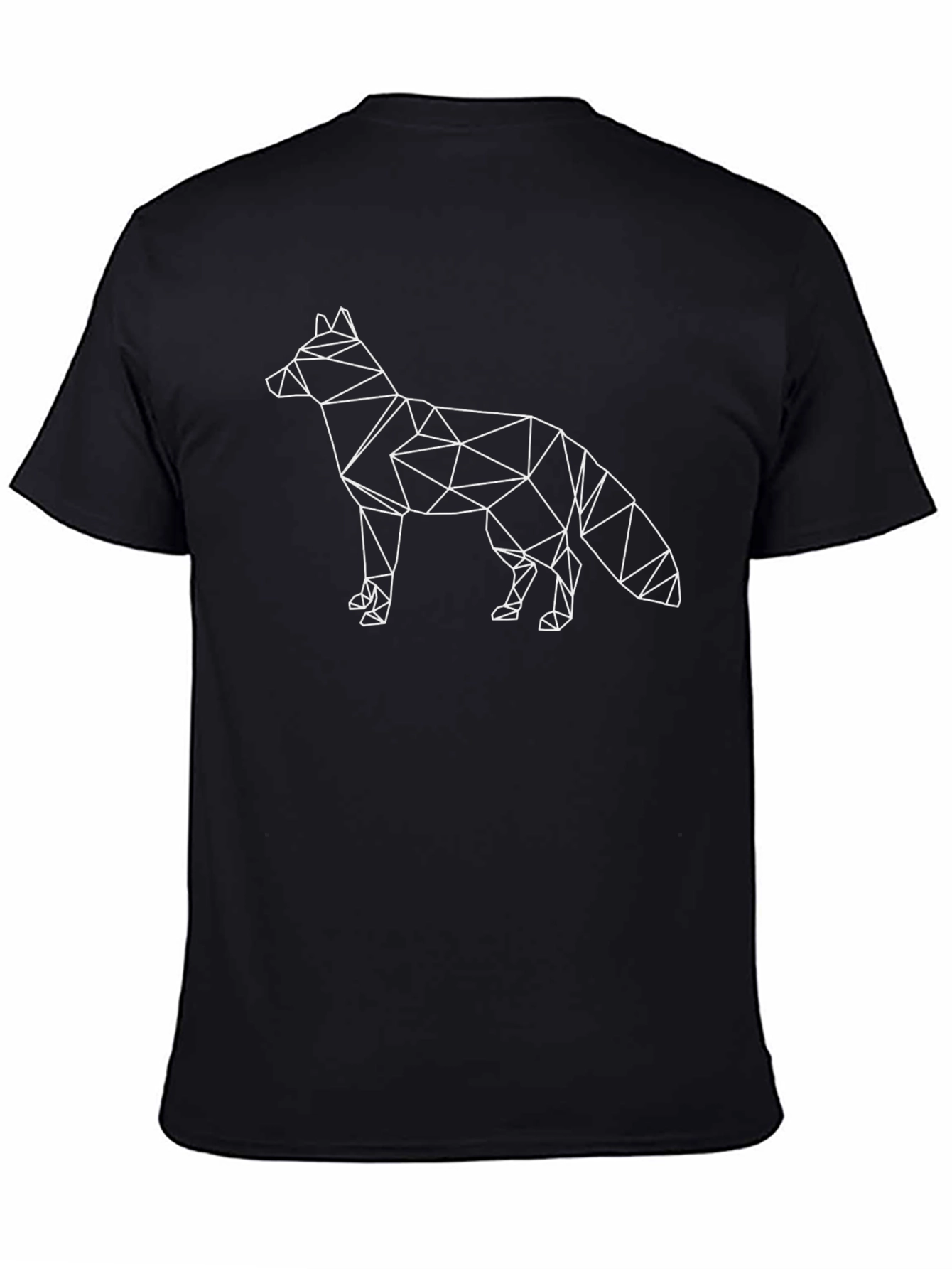 Geometric Fox Graphic Tee - Modern Animal Design