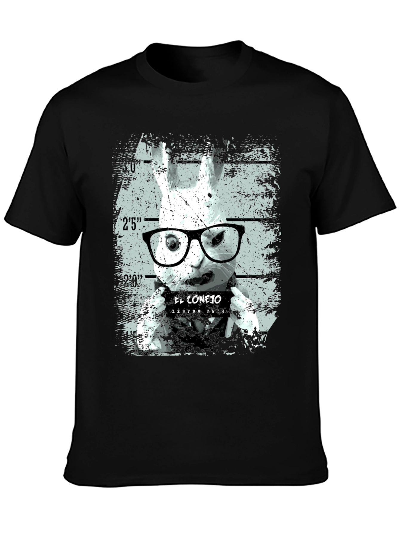 El Conejo T-Shirt - Rabbit Mugshot Tee