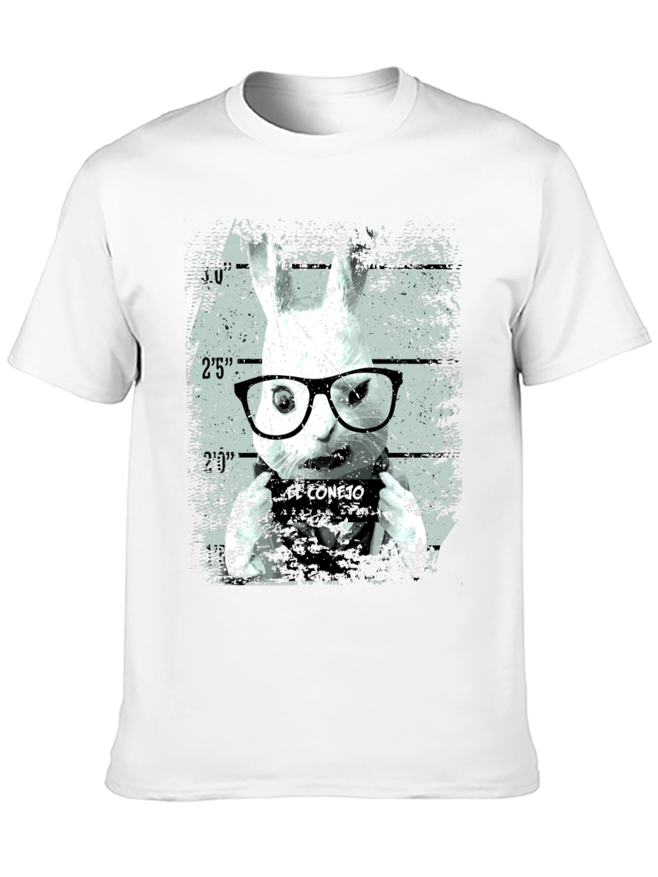El Conejo T-Shirt - Rabbit Mugshot Tee