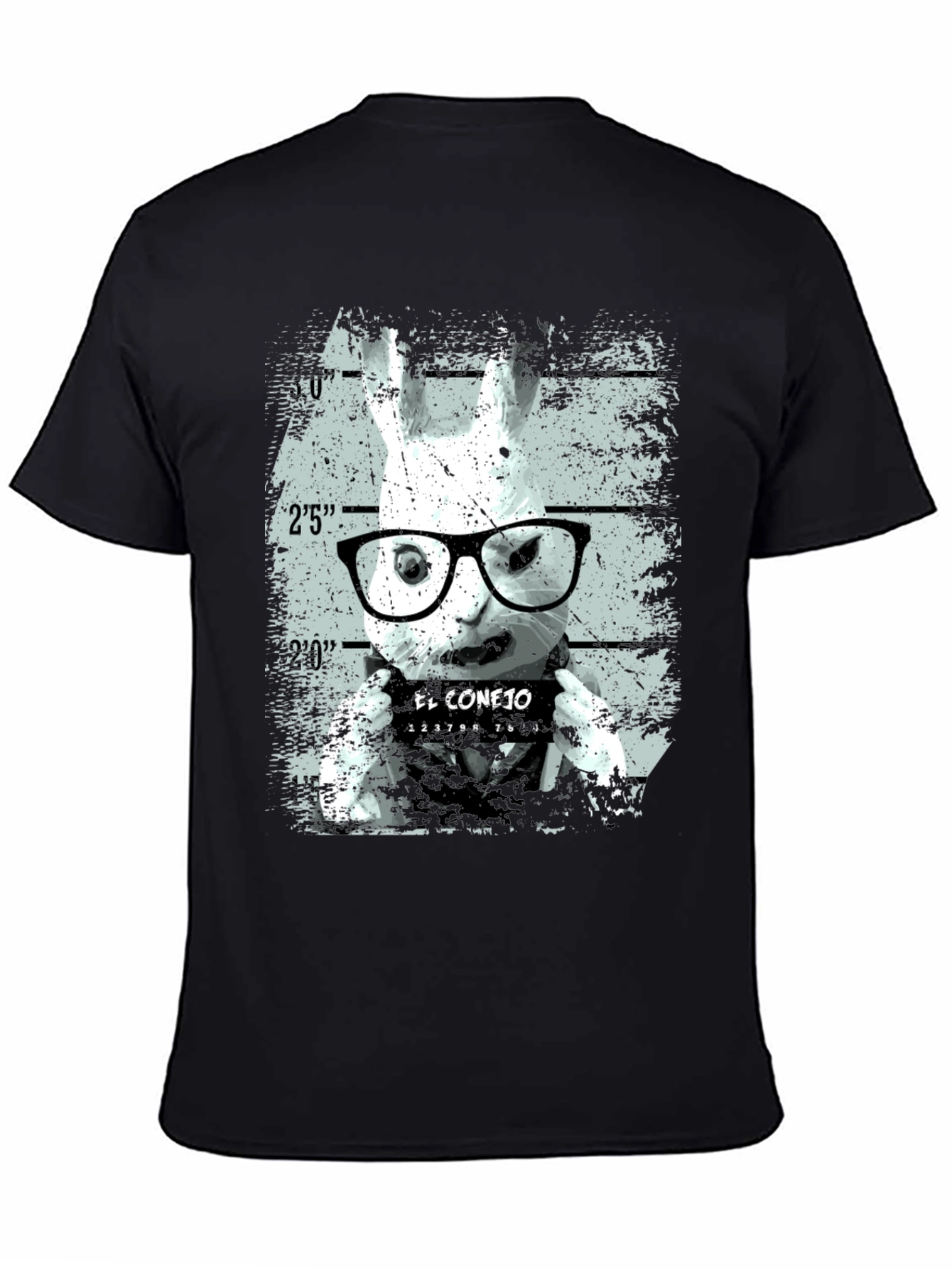 El Conejo T-Shirt - Rabbit Mugshot Tee