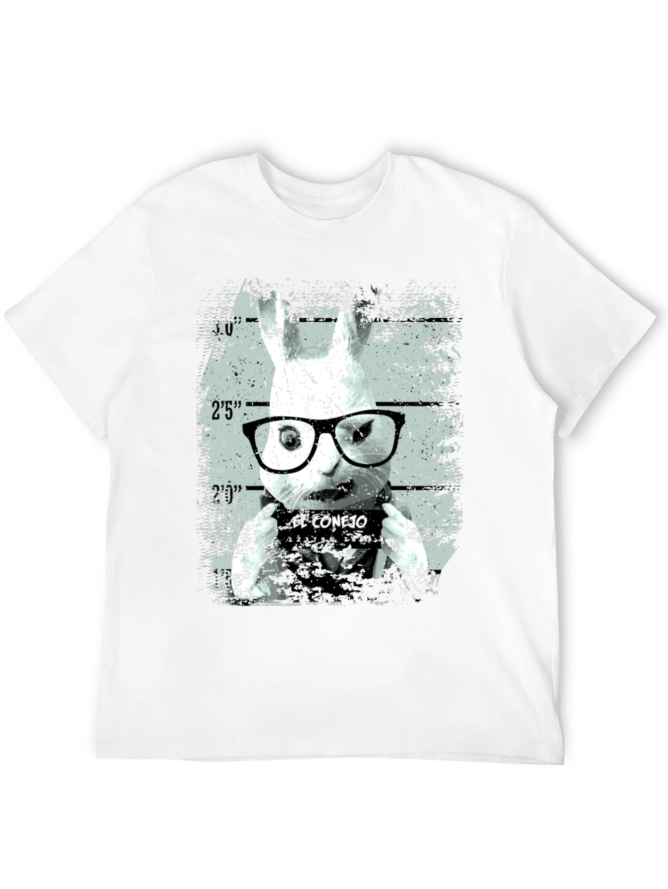 El Conejo T-Shirt - Rabbit Mugshot Tee