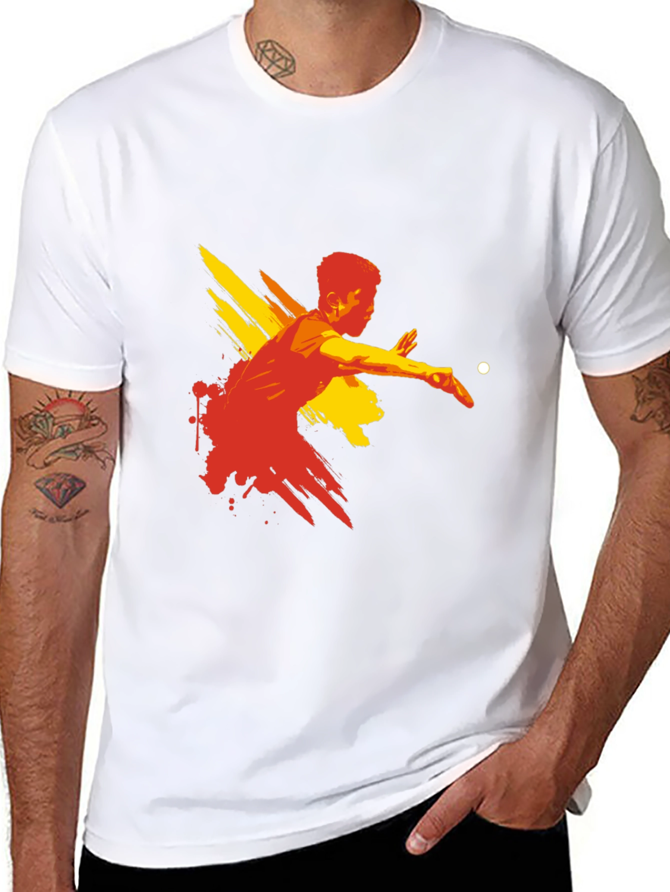 Table Tennis Graphic Tee - Stylish Sport Shirt